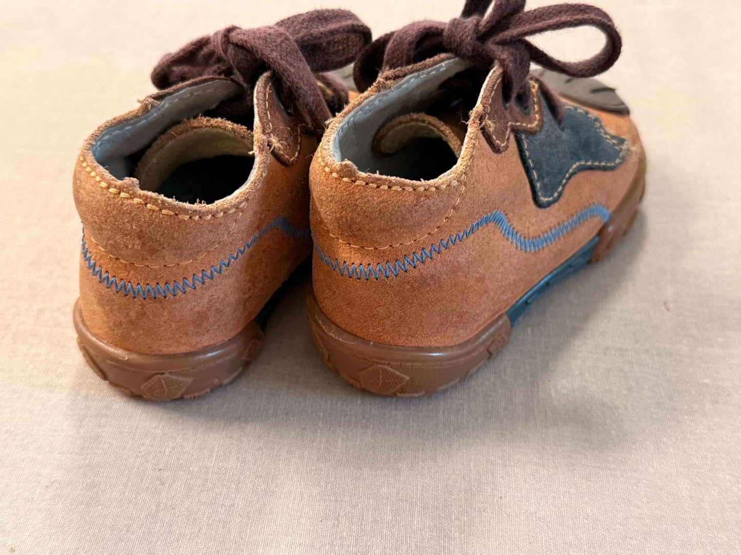 Leather hiking/work style baby shoes, Shoes 3.5 (Baby: 0-12 mth)