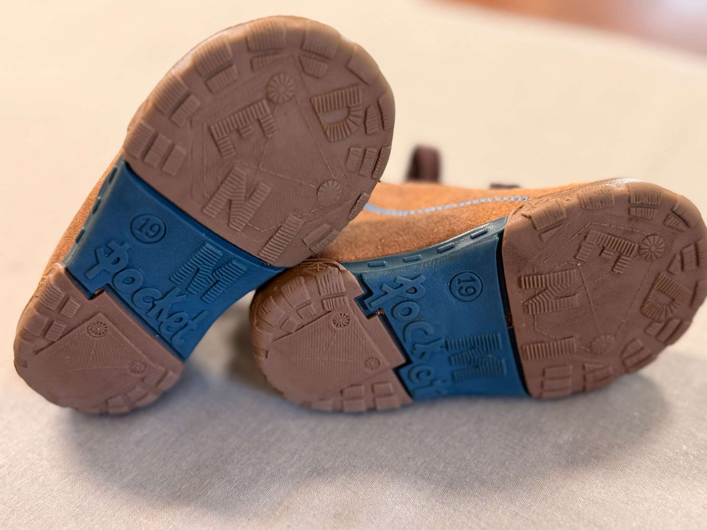 Leather hiking/work style baby shoes, Shoes 3.5 (Baby: 0-12 mth)