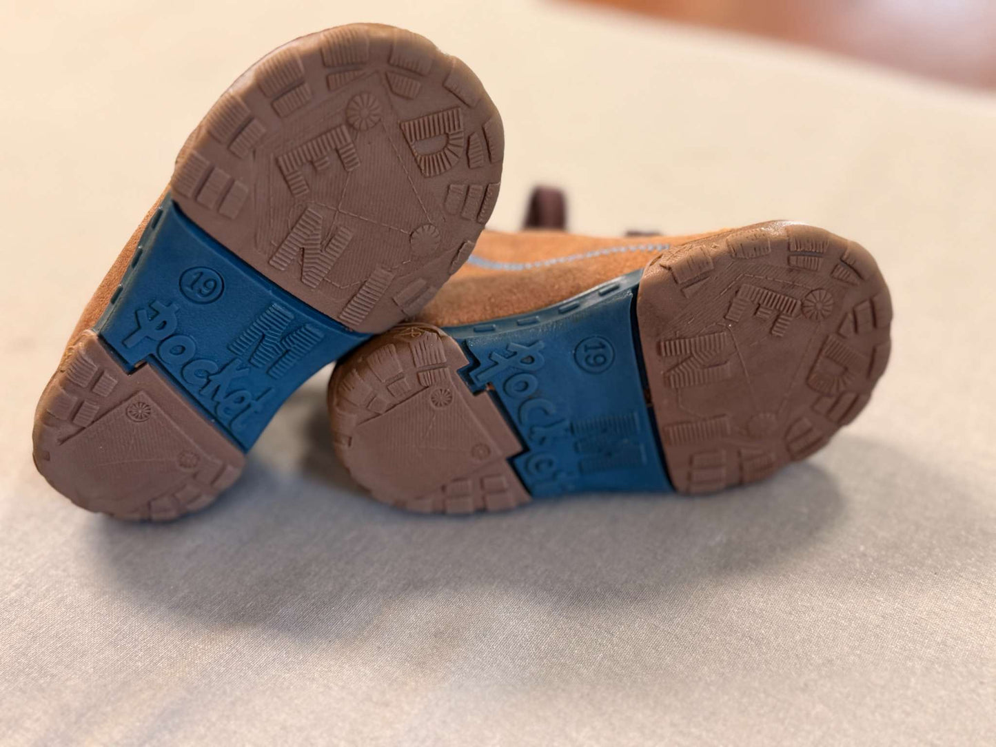 Leather hiking/work style baby shoes, Shoes 3.5 (Baby: 0-12 mth)