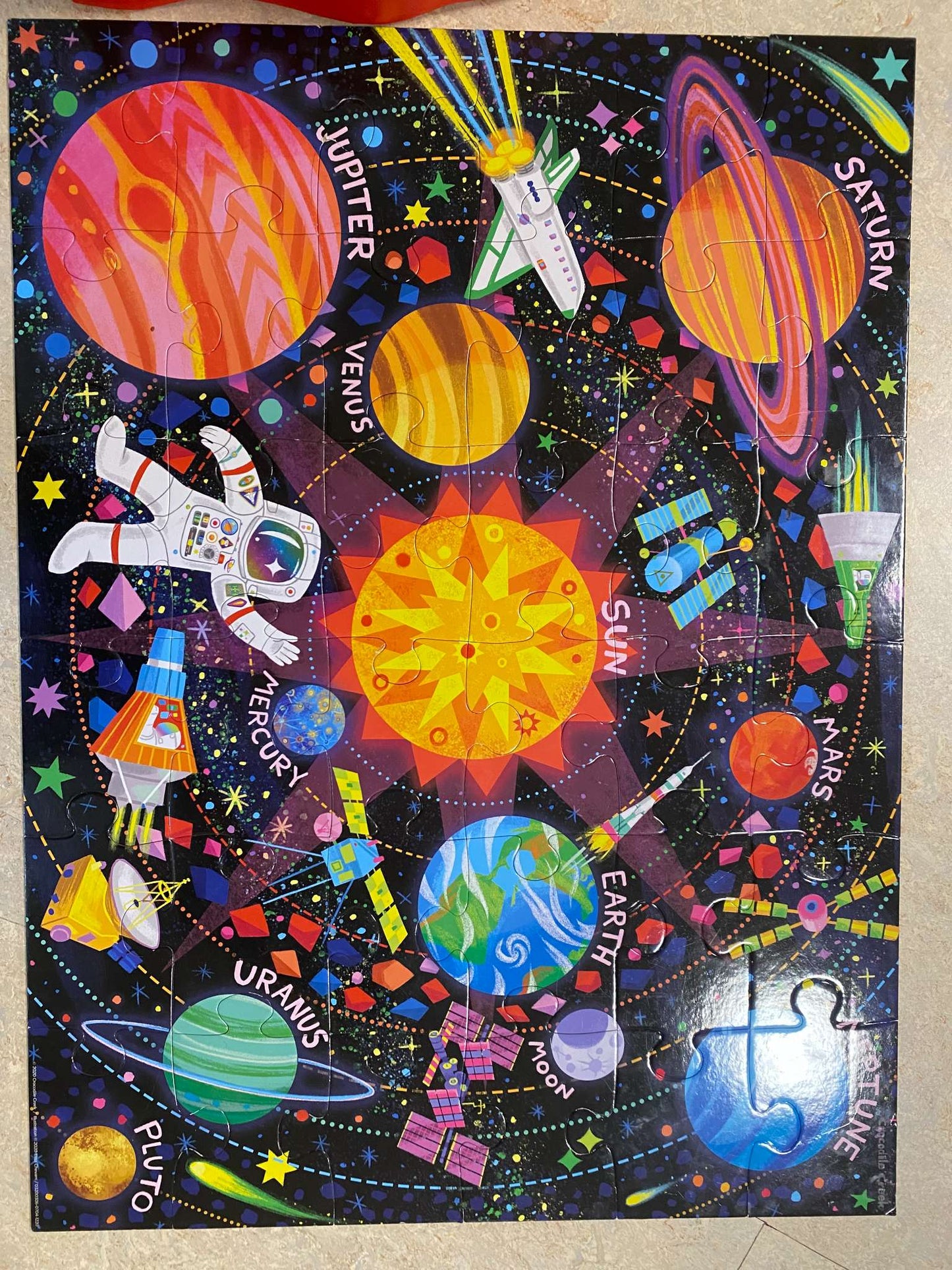 Space Explorer floor puzzle
