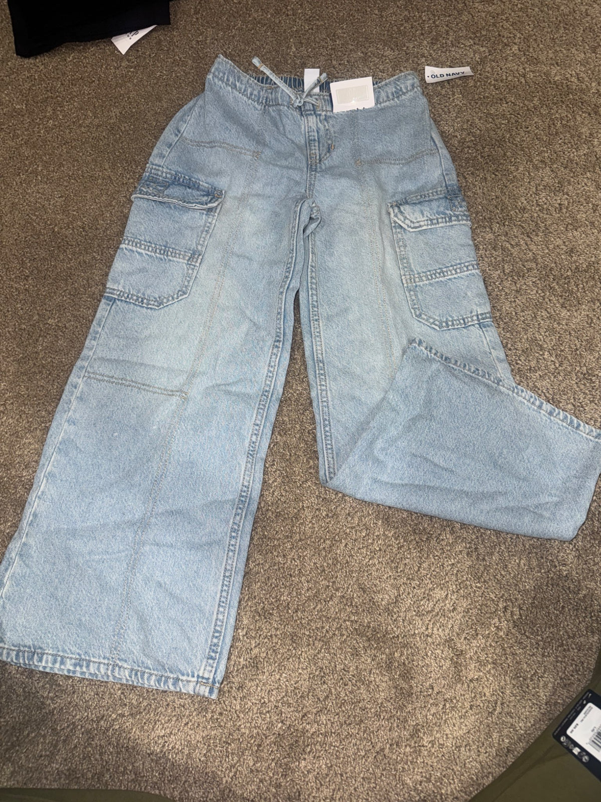 Size 8 wide leg old navy girls jeans , Kids 10