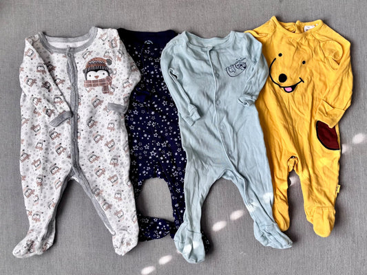 4 x pyjamas, 0-3 months, Kids 3 Month (0-3M)