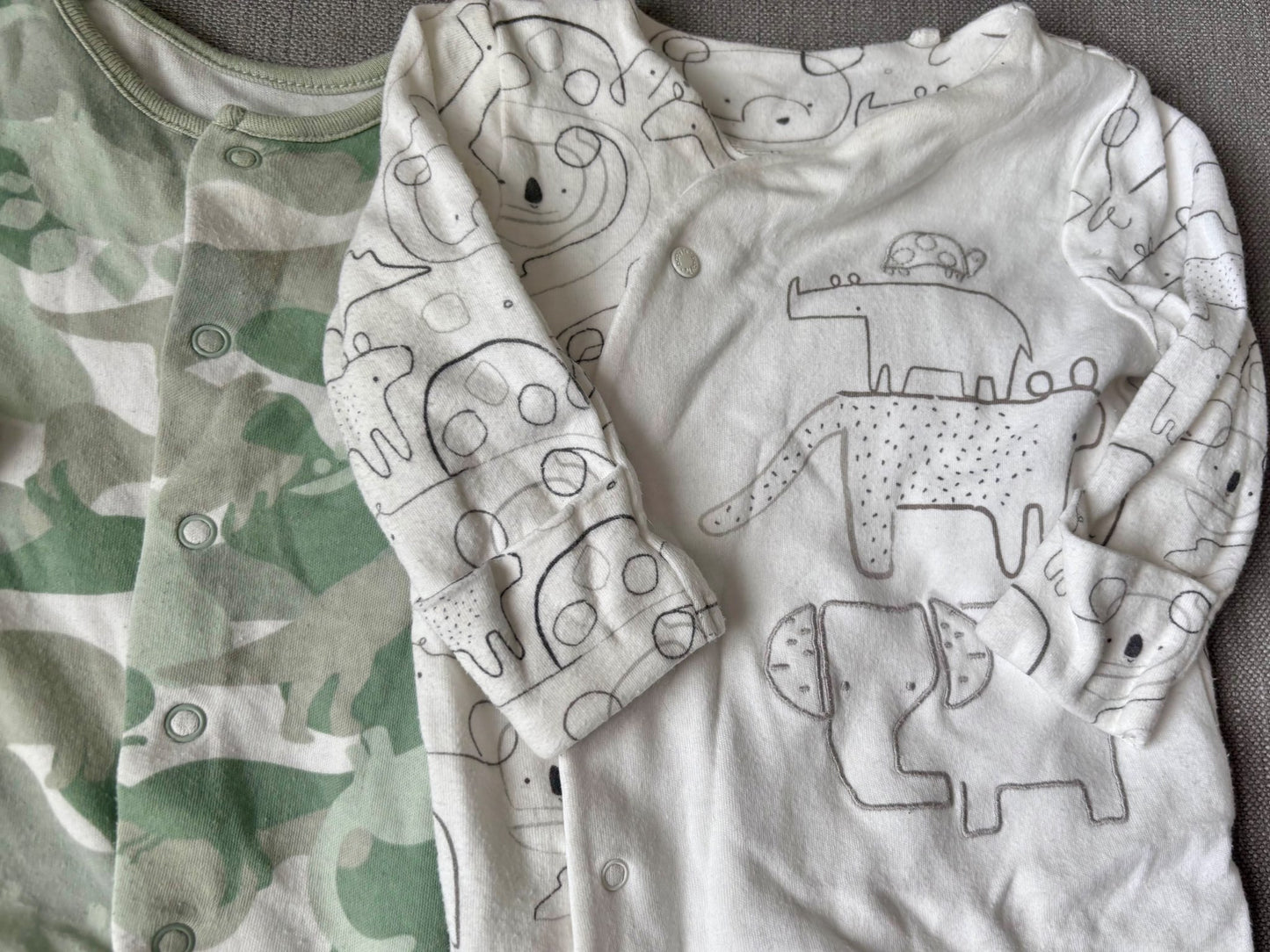 3 x pyjamas 0 - 3 months , Kids 3 Month (0-3M)