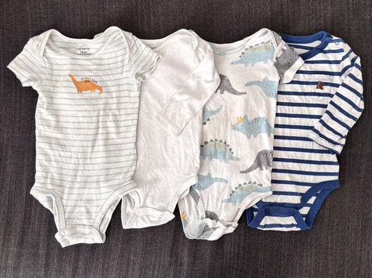 4 x onesies 9-12 months, Kids 12 Month (9-12M)