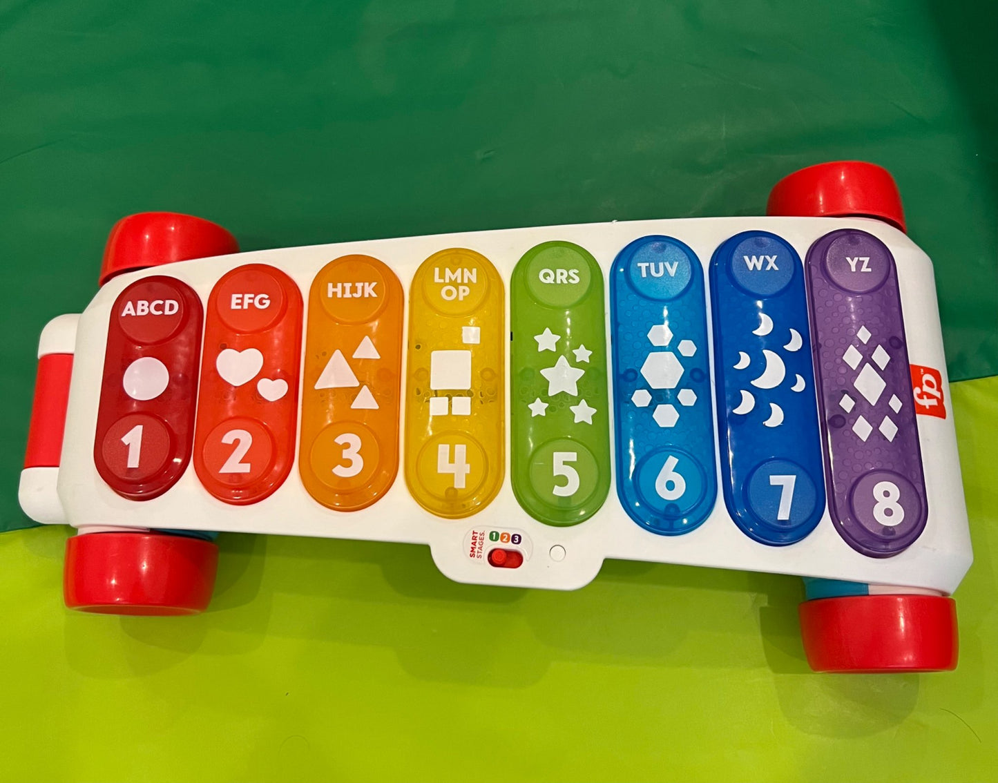 Baby to toddler giant light up pull along xylophone