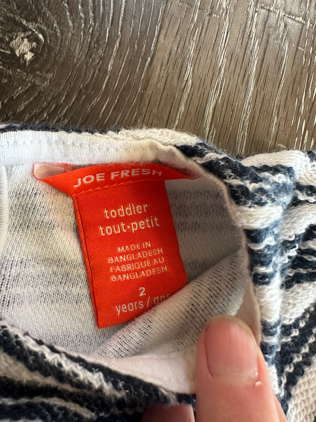 Joe Fresh striped knit dress, 2T, EUC, Kids 2T