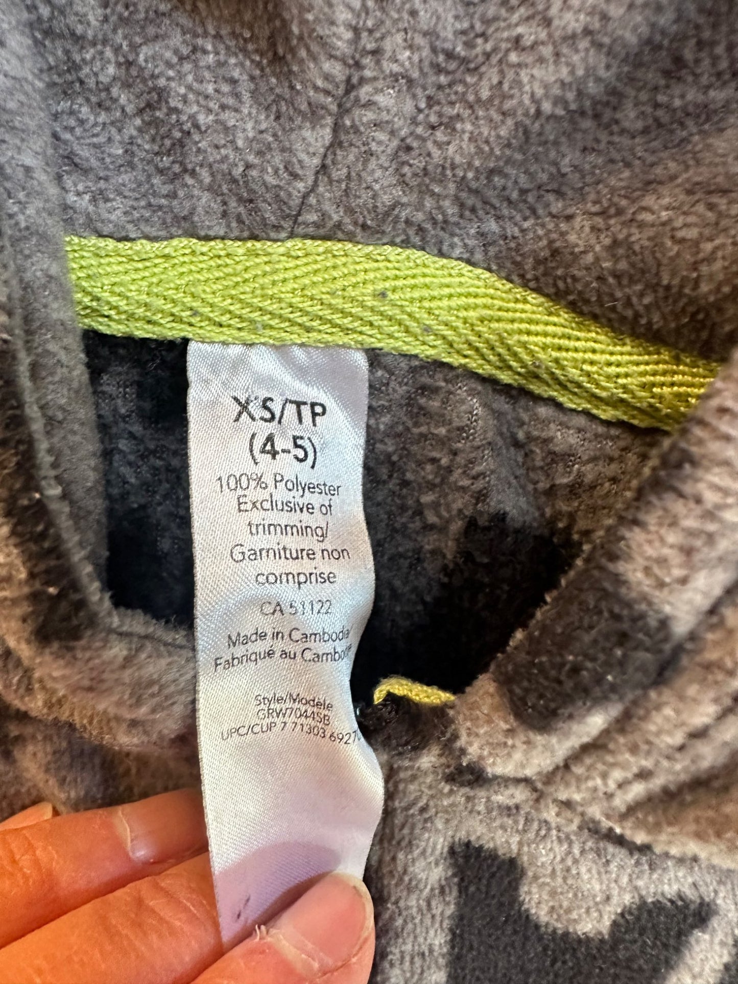 3 Fleece onesie pajamas, 4T, VGUC , Kids 4/4T