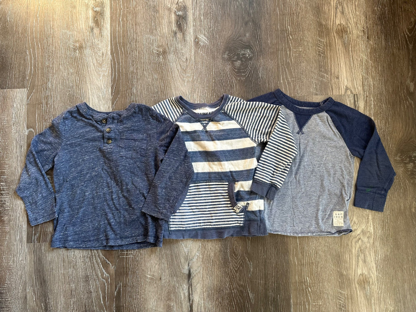 3 long sleeve shirts, 4T, VGUC (see notes), Kids 4/4T