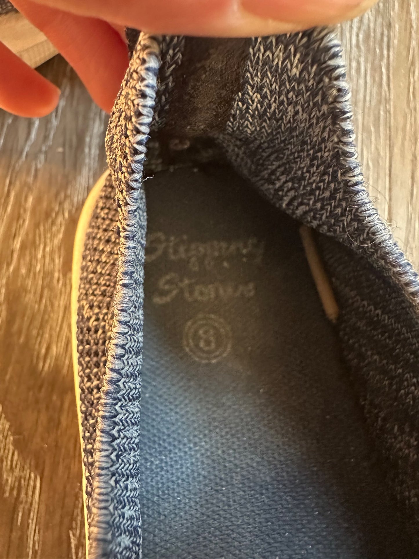 Blue slip on sneakers, size 8, VGUC , Shoes 8 (Toddler:2-4yr)