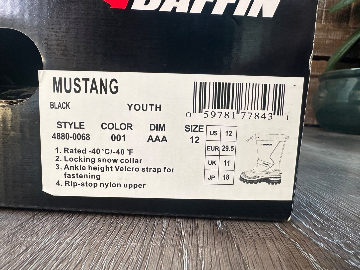 Baffin Mustang Snowboots, Very Warm, Size 12, VGUC , Shoes 12 (Toddler:2-4yr)