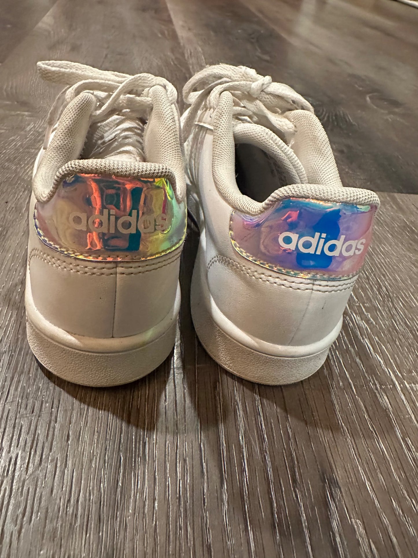 Adidas Superstar Iridescent/White Shoes Size 3, EUC, Shoes 3 (Kids:4-8yr)