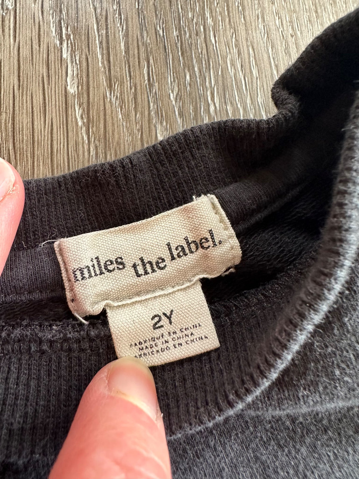 Miles the Label Sweatshirt 2T Black, Kids 2T