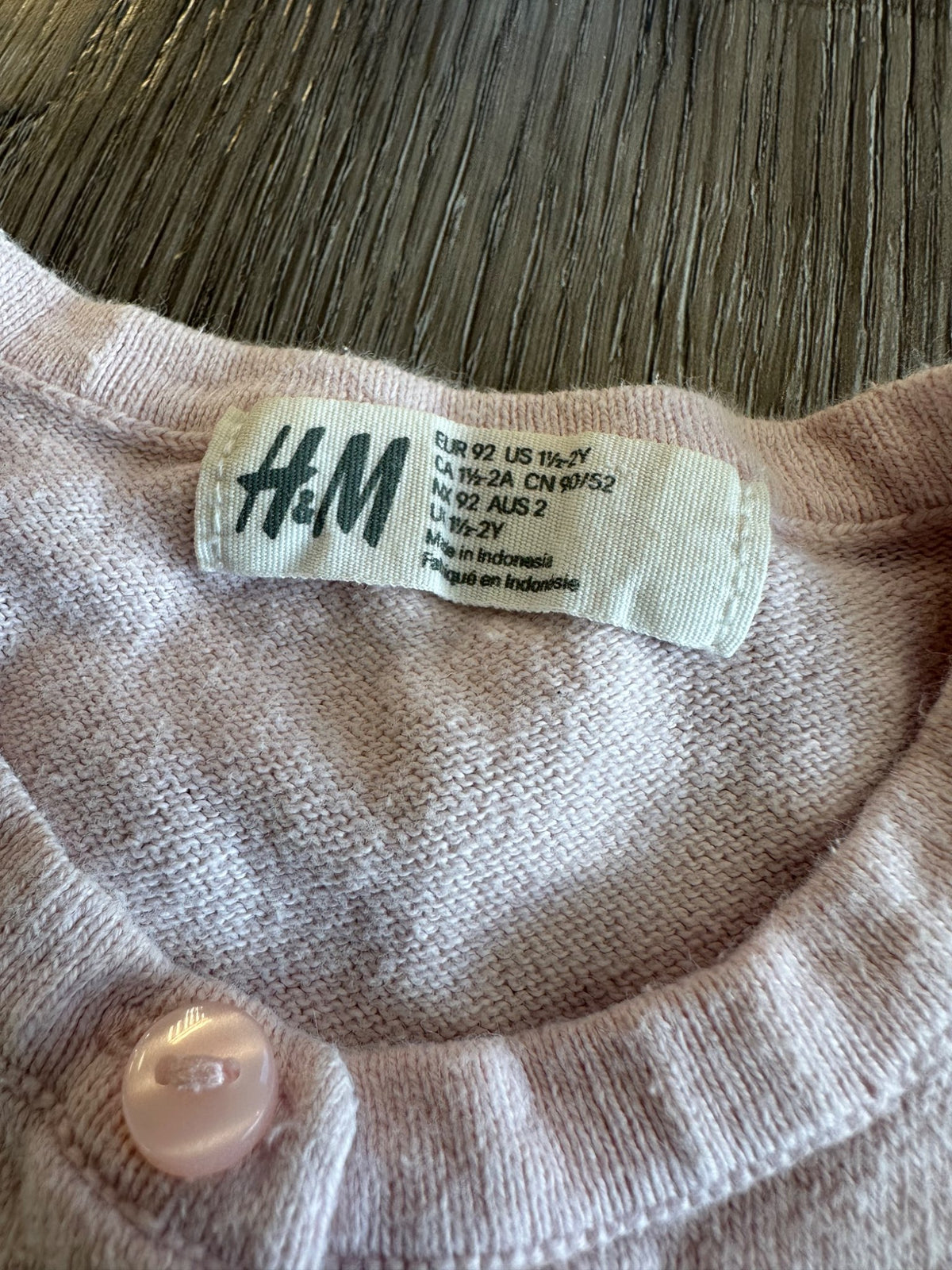H & M Cardigan, Pink, Size 18-24 months, VGUC, Kids 24 Month (18-24M)