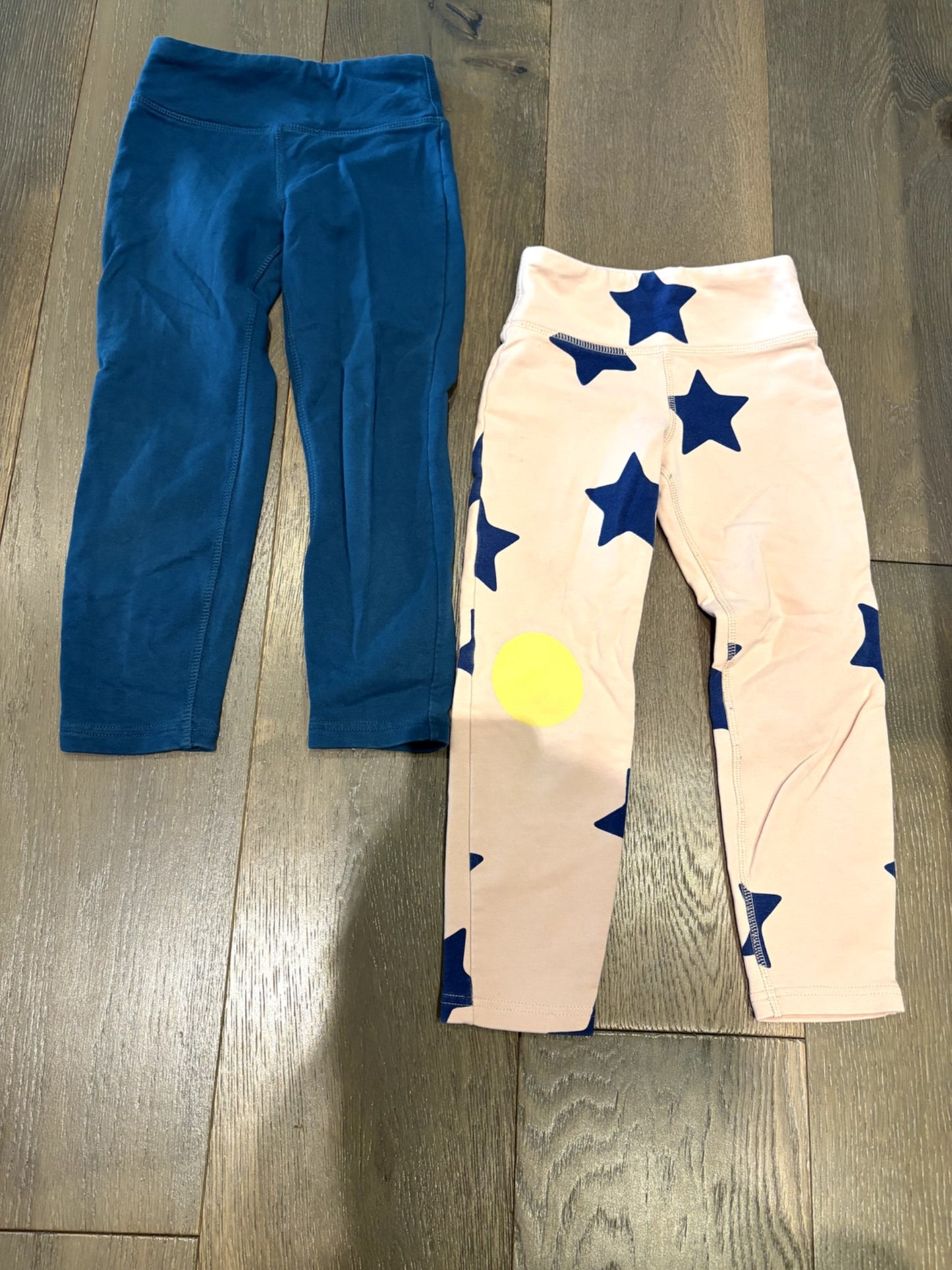 VGUC Peekaboo Beans 2 Pair Legging Bundle - Size 5, Kids 5/5T (extra small)