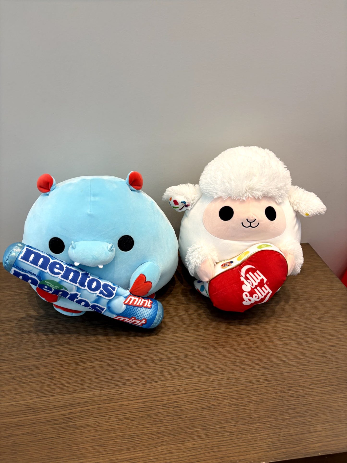 Bundle of 2 Mentos and Jelly Belly Zuru Plushies