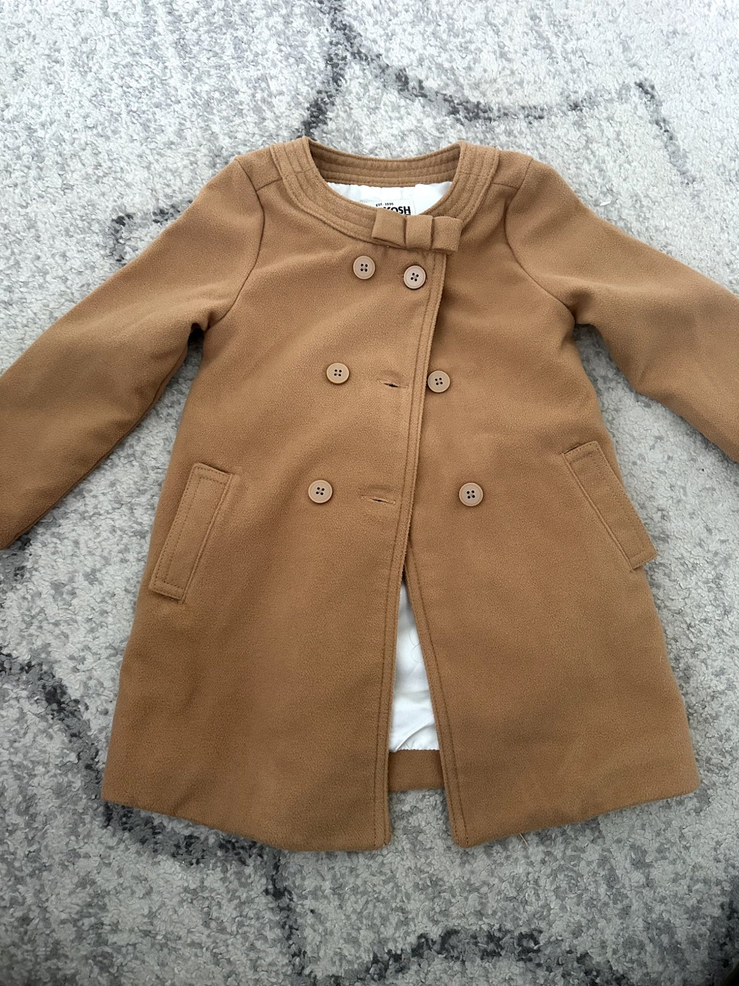 OshKosh Brown Dress Coat - 3T worn once, Kids 3T