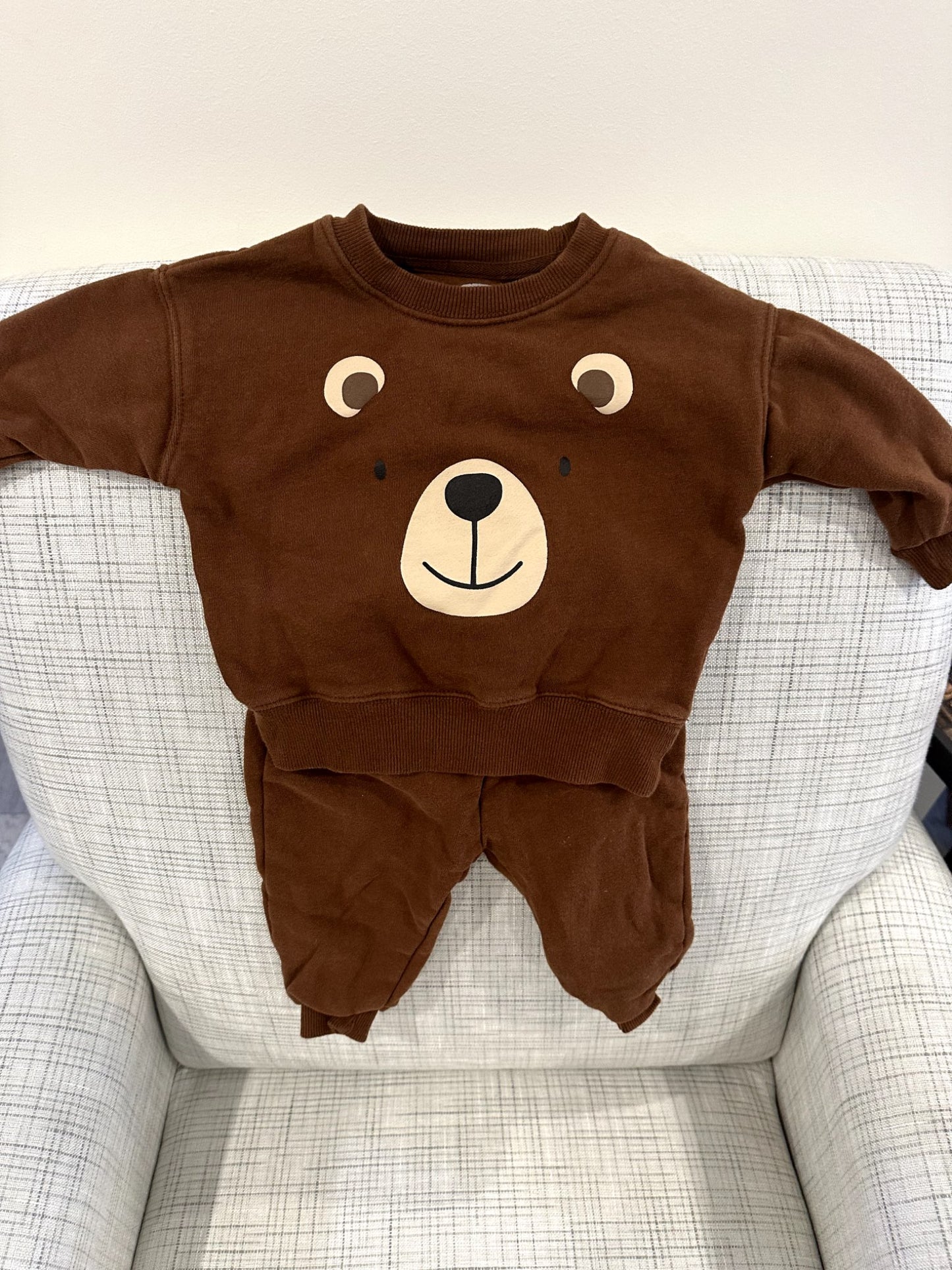 Bear Sweatsuit, The Littlest, 6-12M, Kids 12 Month (9-12M)