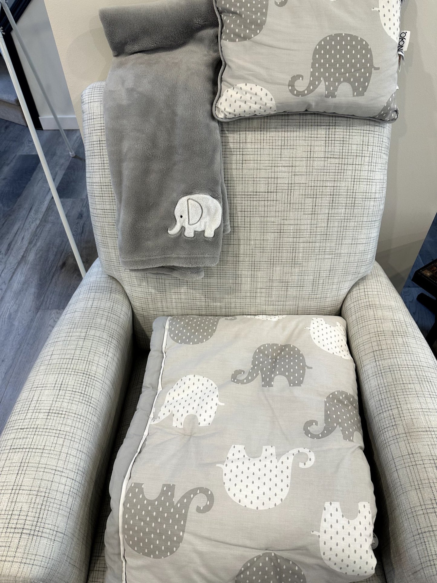 Elephant 3 Piece Comforter Set, Nojo