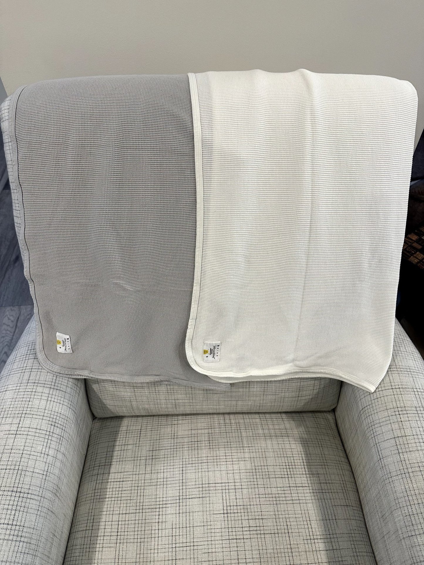 Waffle Swaddle Blankets (2), Rise Little Earthling, 0-3 Months (Newborn)