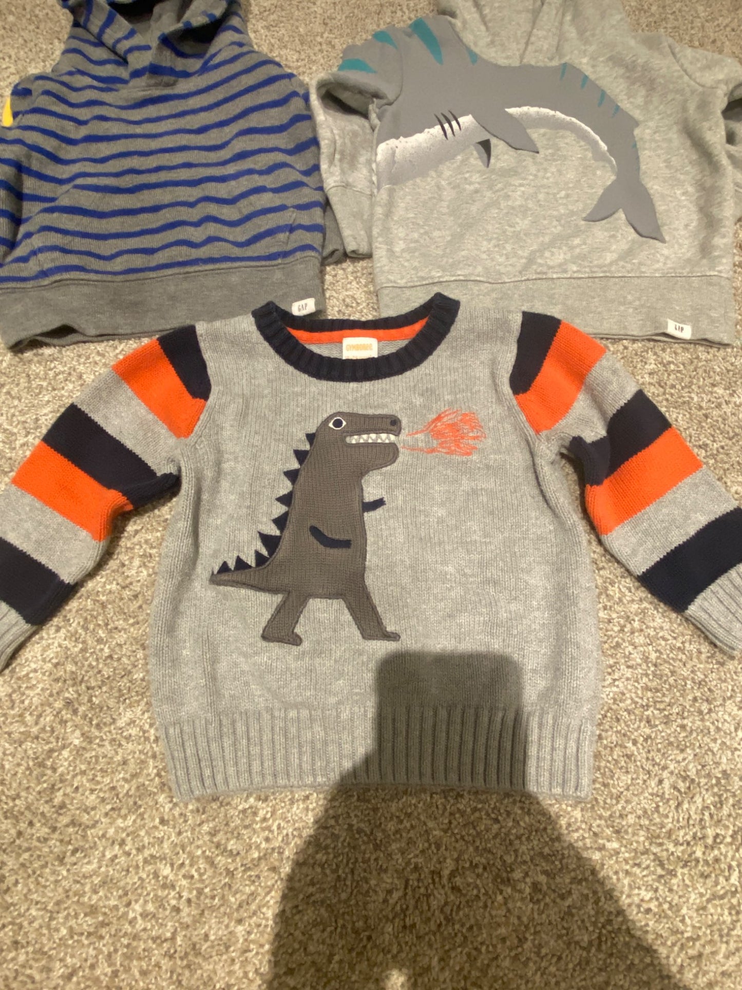 18-24 months toddler boy sweater hoodies bundle (3 item), Kids 24 Month (18-24M)