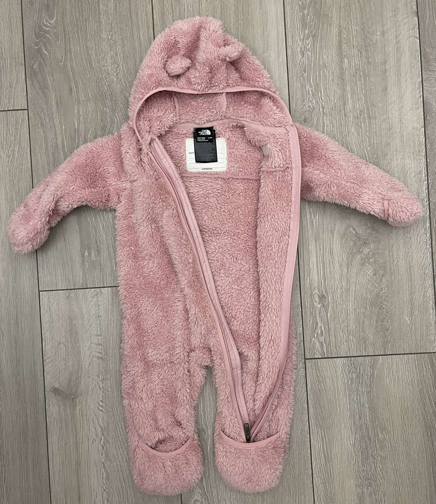 North Face Campshire Pink One-Piece Baby Bunting Suit, Kids 12 Month (9-12M)