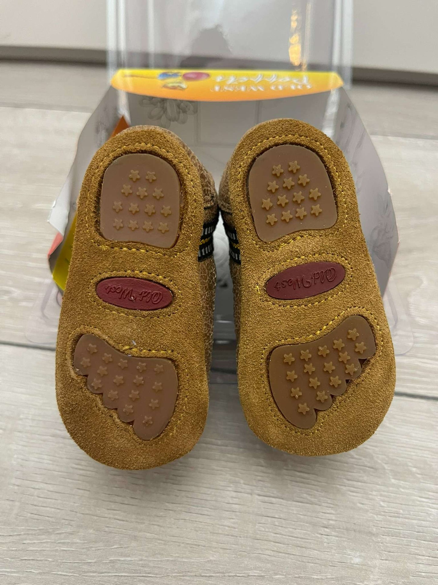 Old West Poppets Vintage Tan & Brown Baby Boots - Never Worn!, Shoes 1 (Baby: 0-12 mth)