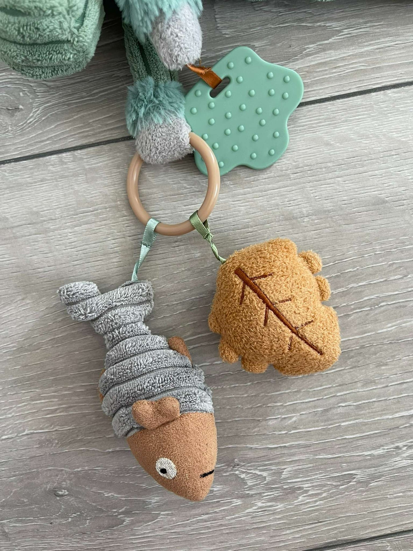 Two Soft Infant Toys - Jelly Cat Dino and Winnie-the Pooh Toolbox