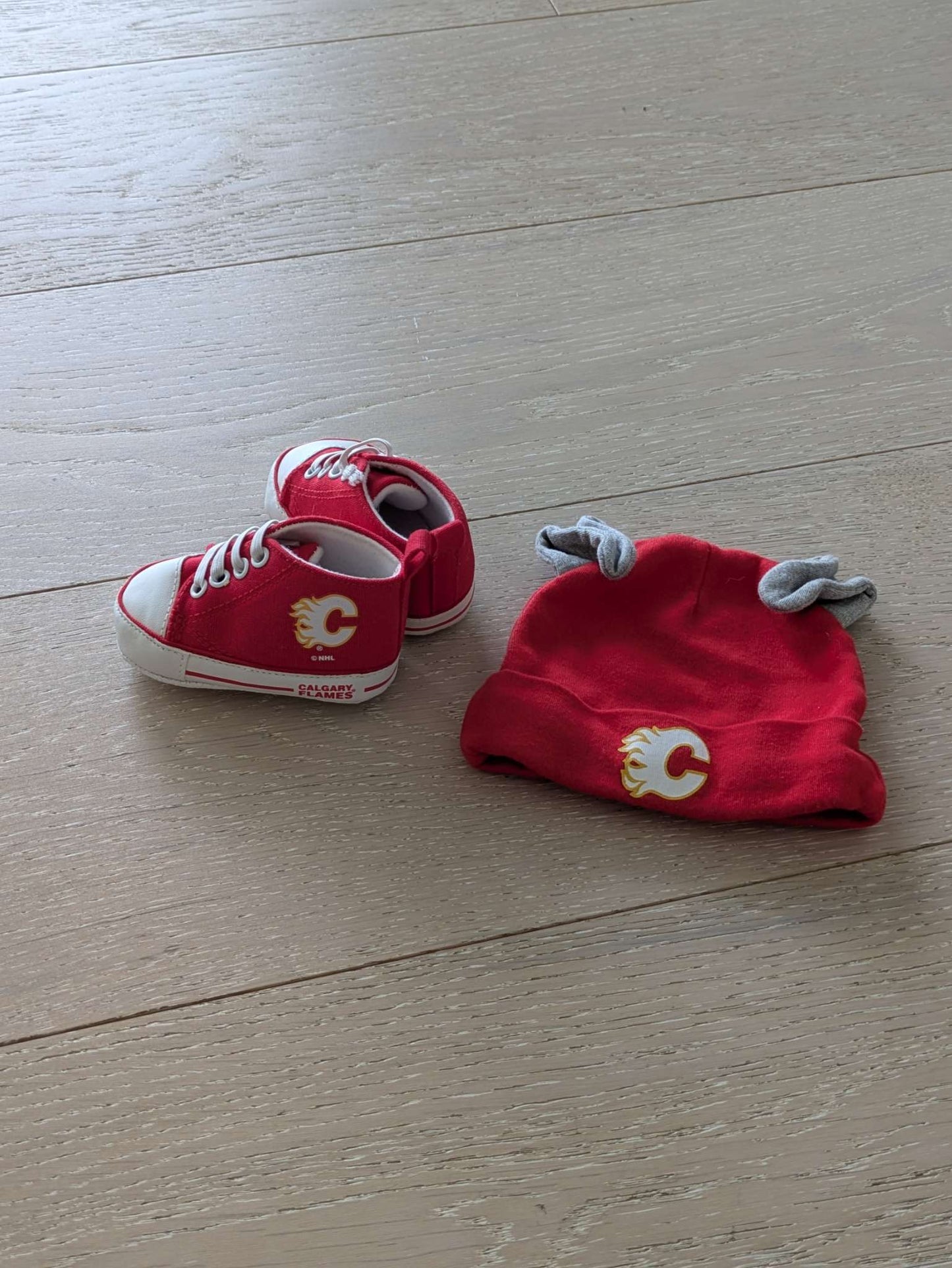 Baby Flames shoes and hat