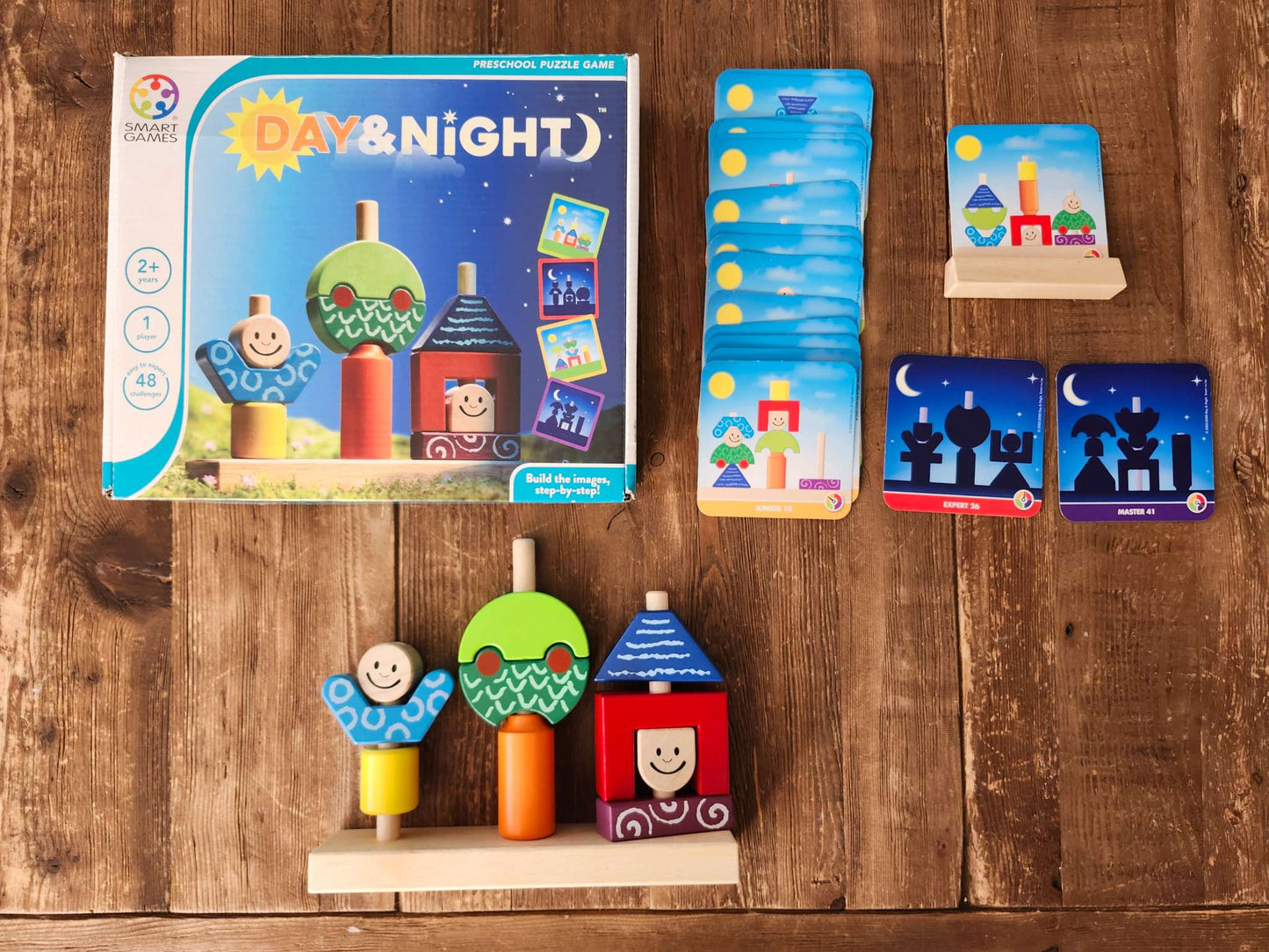 Day & Night wooden puzzle game, EUC