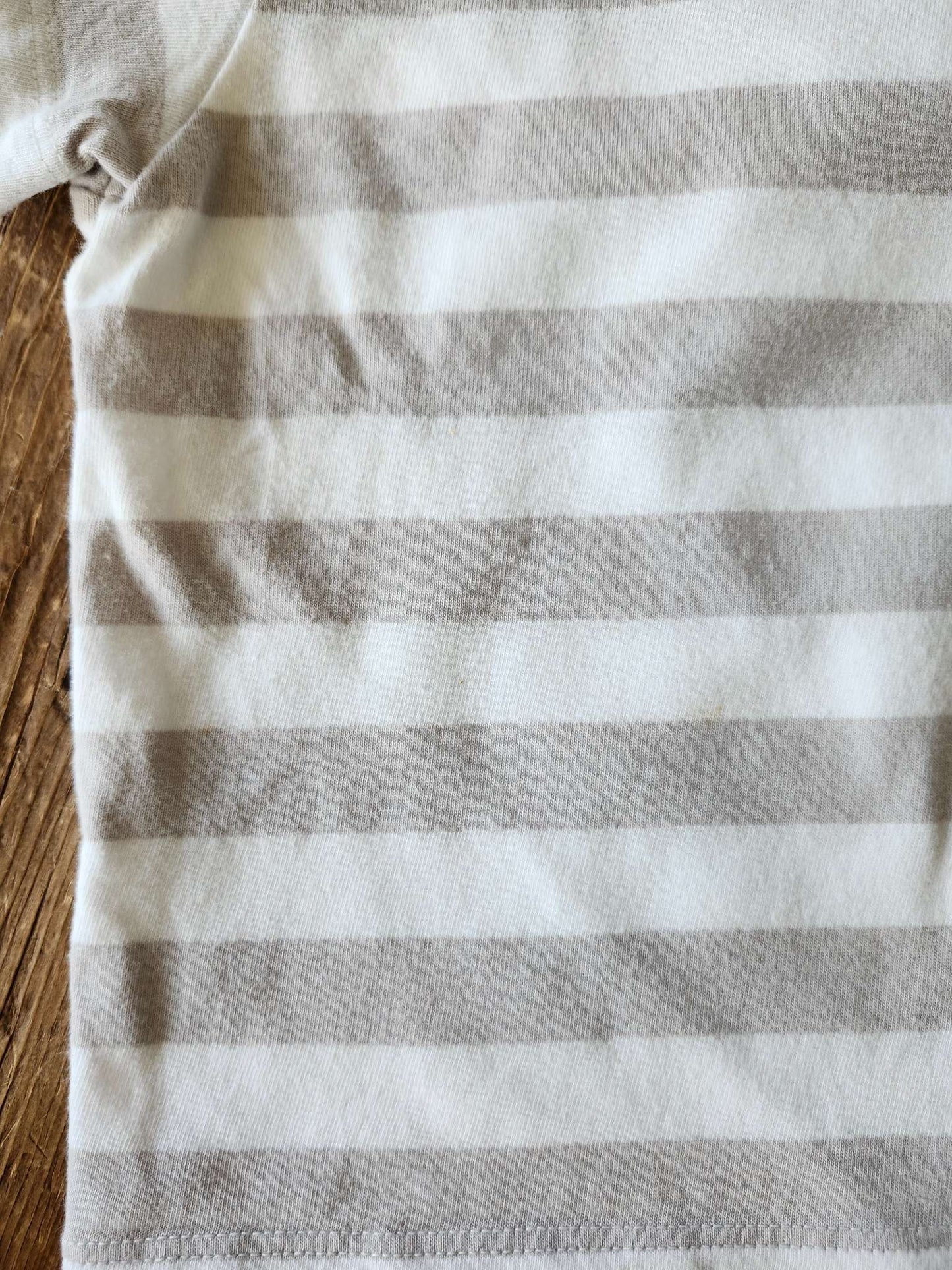 Muji, stripe t-shirt, size 80 (12-18M), VGUC, Kids 18 Month (12-18M)
