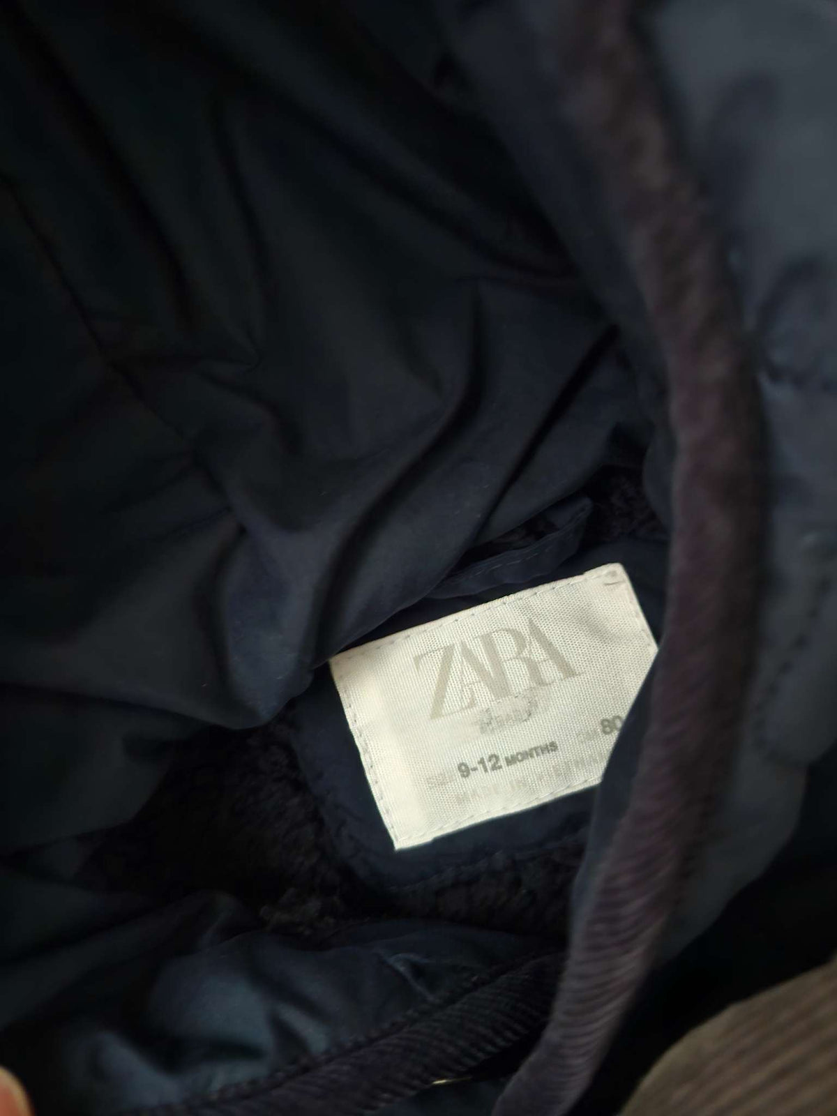 Zara quilted coat, 9-12M, VGUC, Kids 12 Month (9-12M)