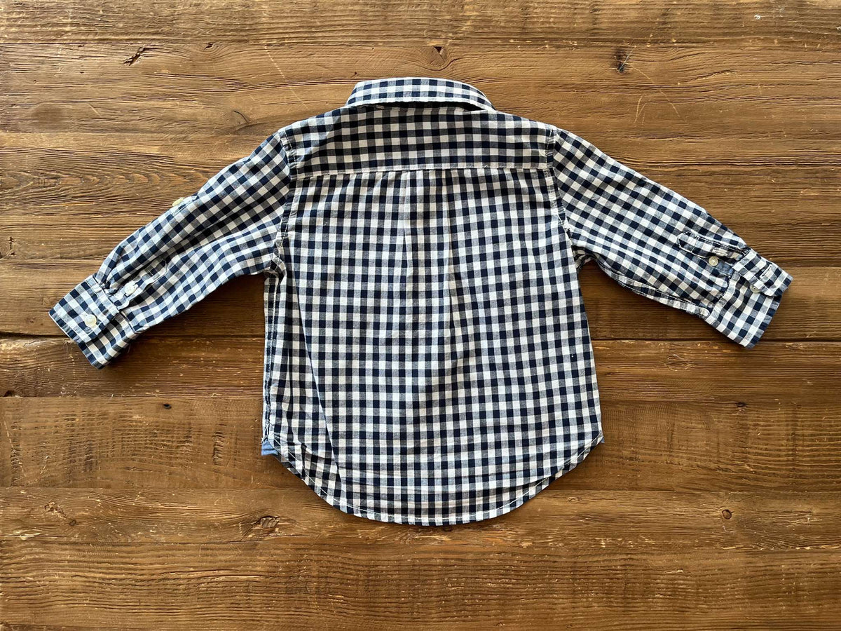 Gap gingham shirt, 12-18M, EUC, Kids 18 Month (12-18M)