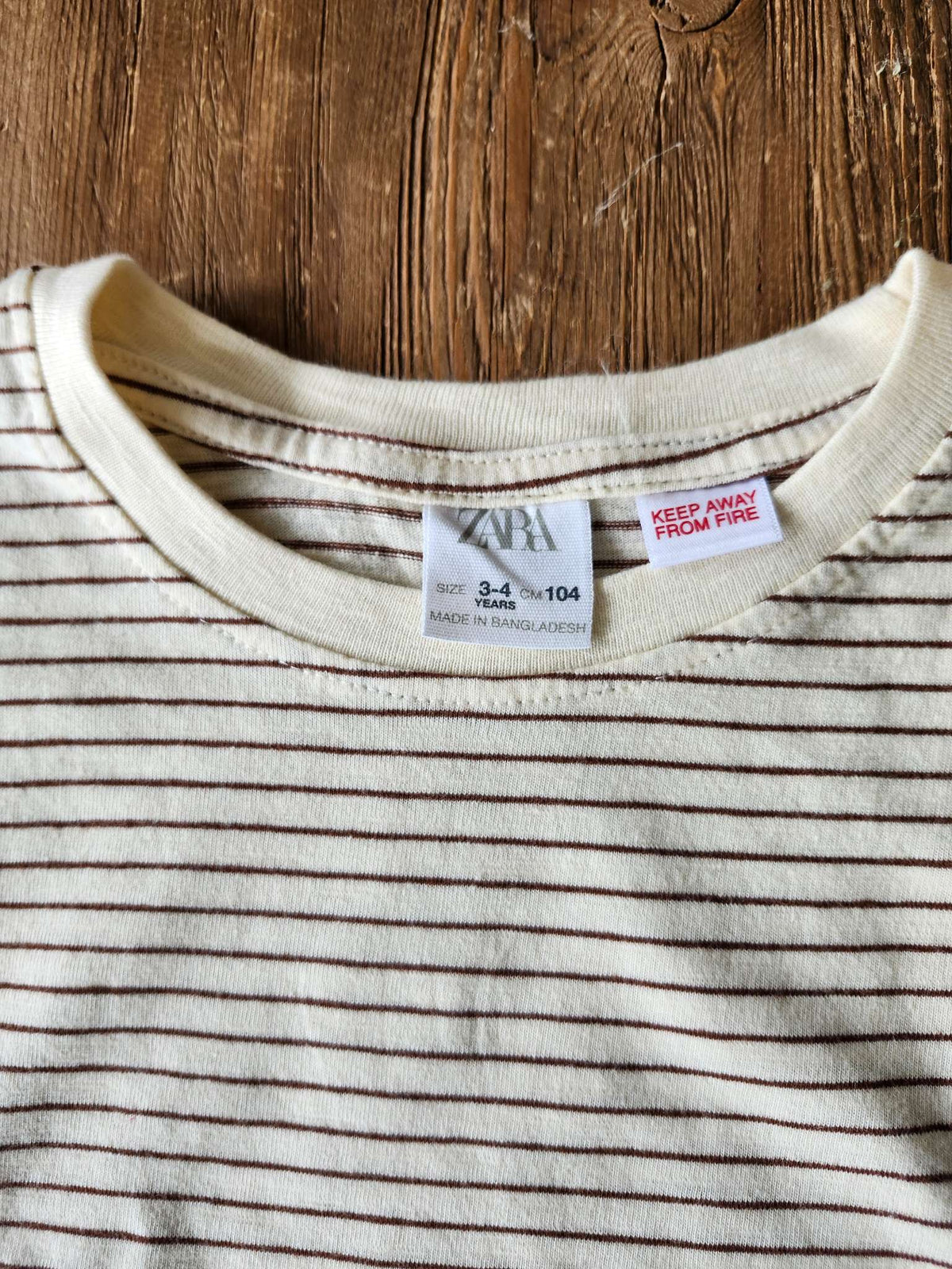 Zara stripe shirt, 3-4T, NWOT, Kids 3T