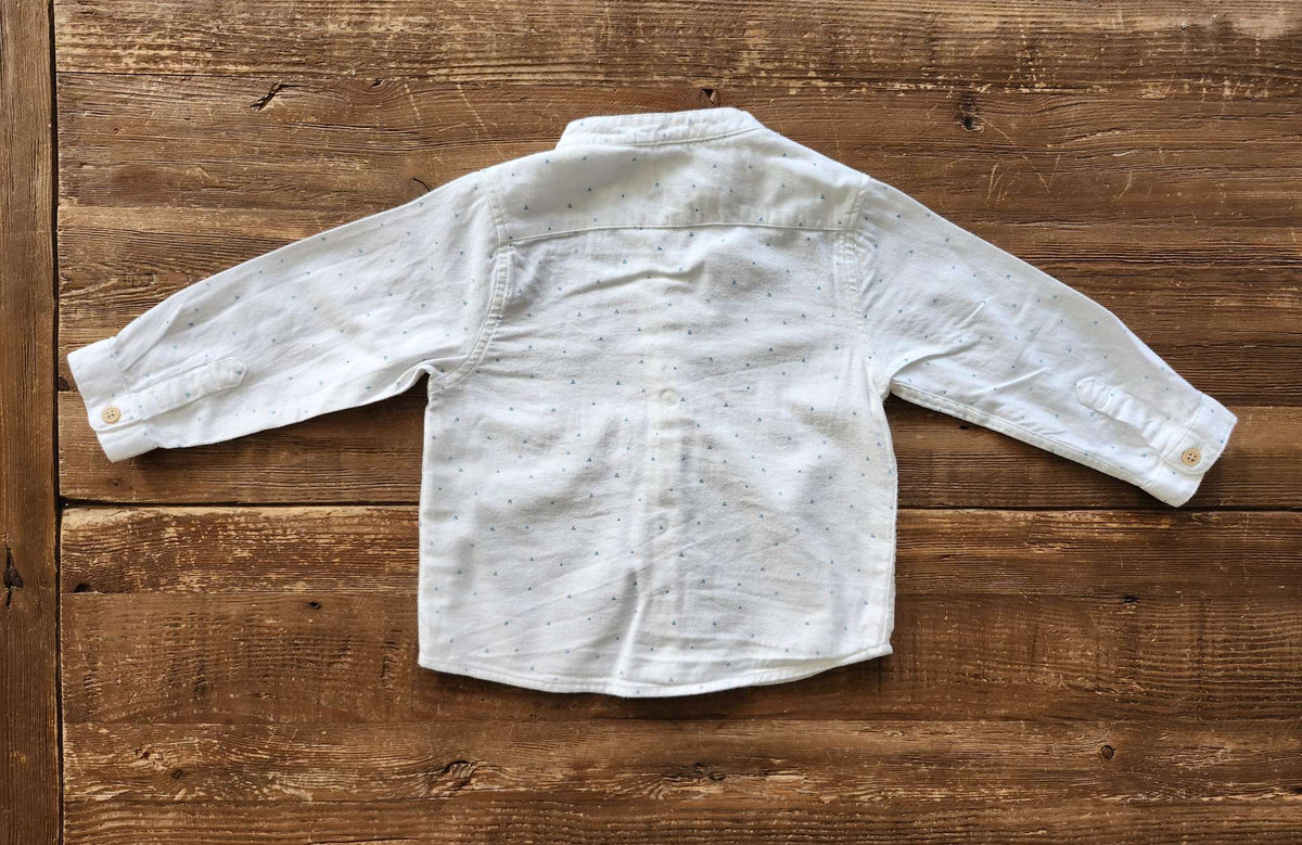 Zara flannel triangles shirt, 12-18M, like new , Kids 18 Month (12-18M)