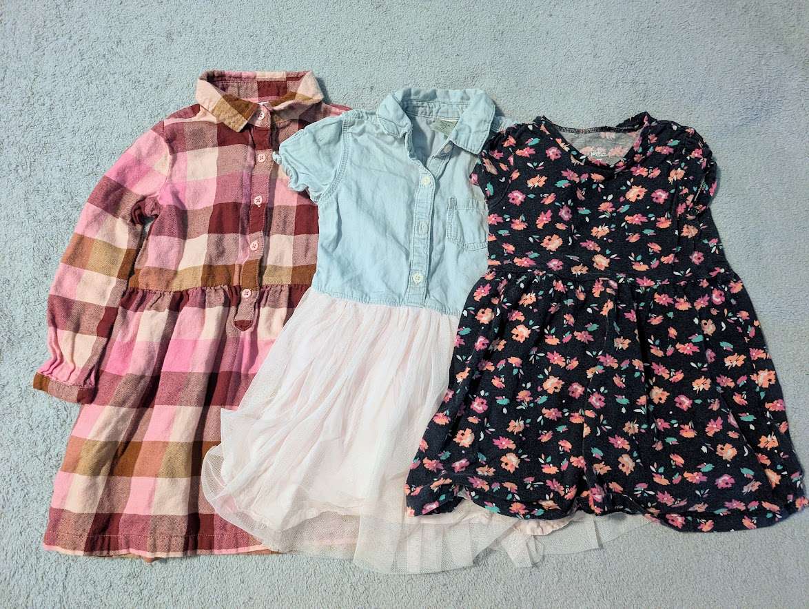 Carter's Girls 2T-3T Dresses - 3 pcs, Kids 3T