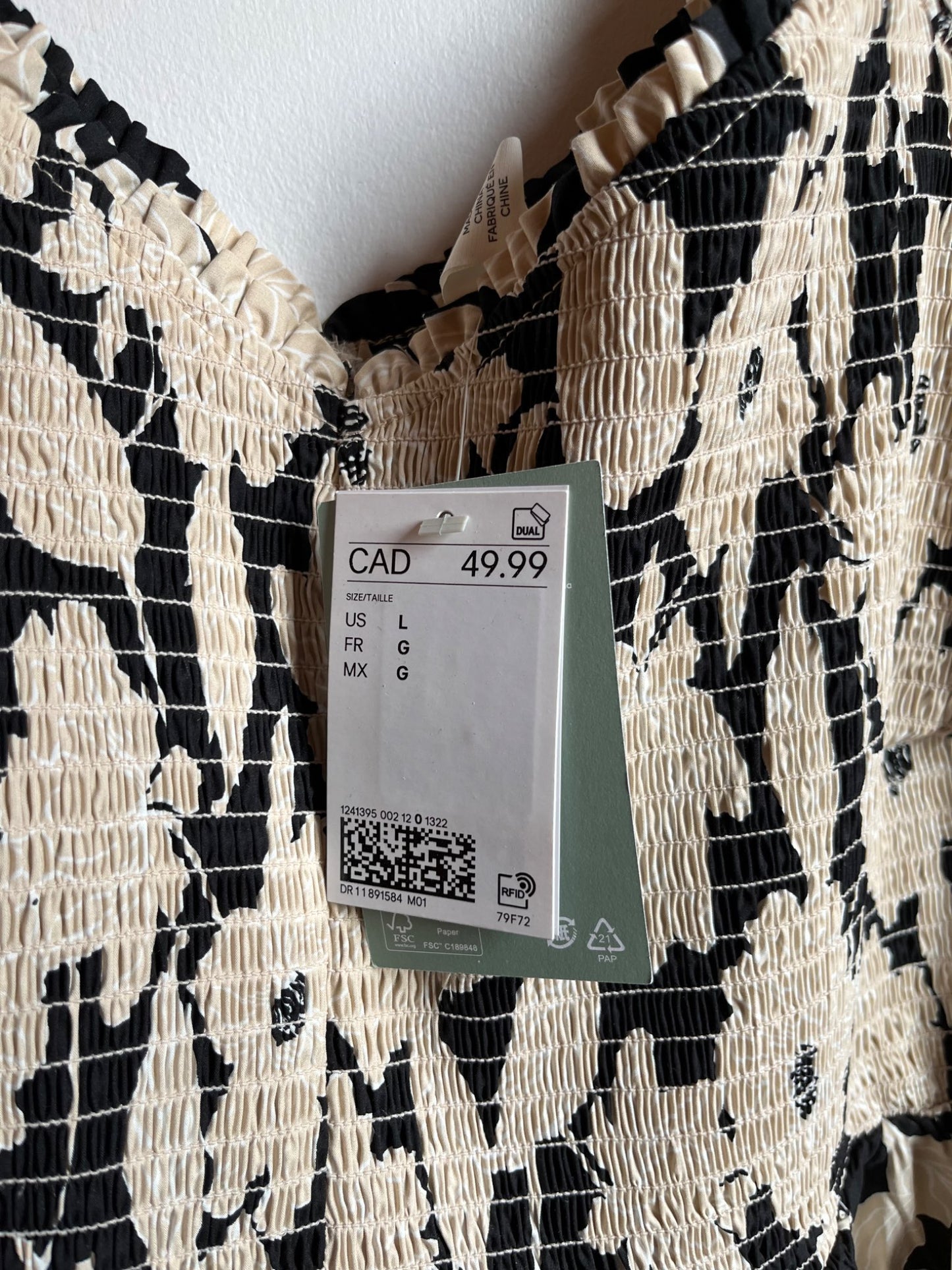 BNWT H&M flowered dress size L, Maternity L (12-14)