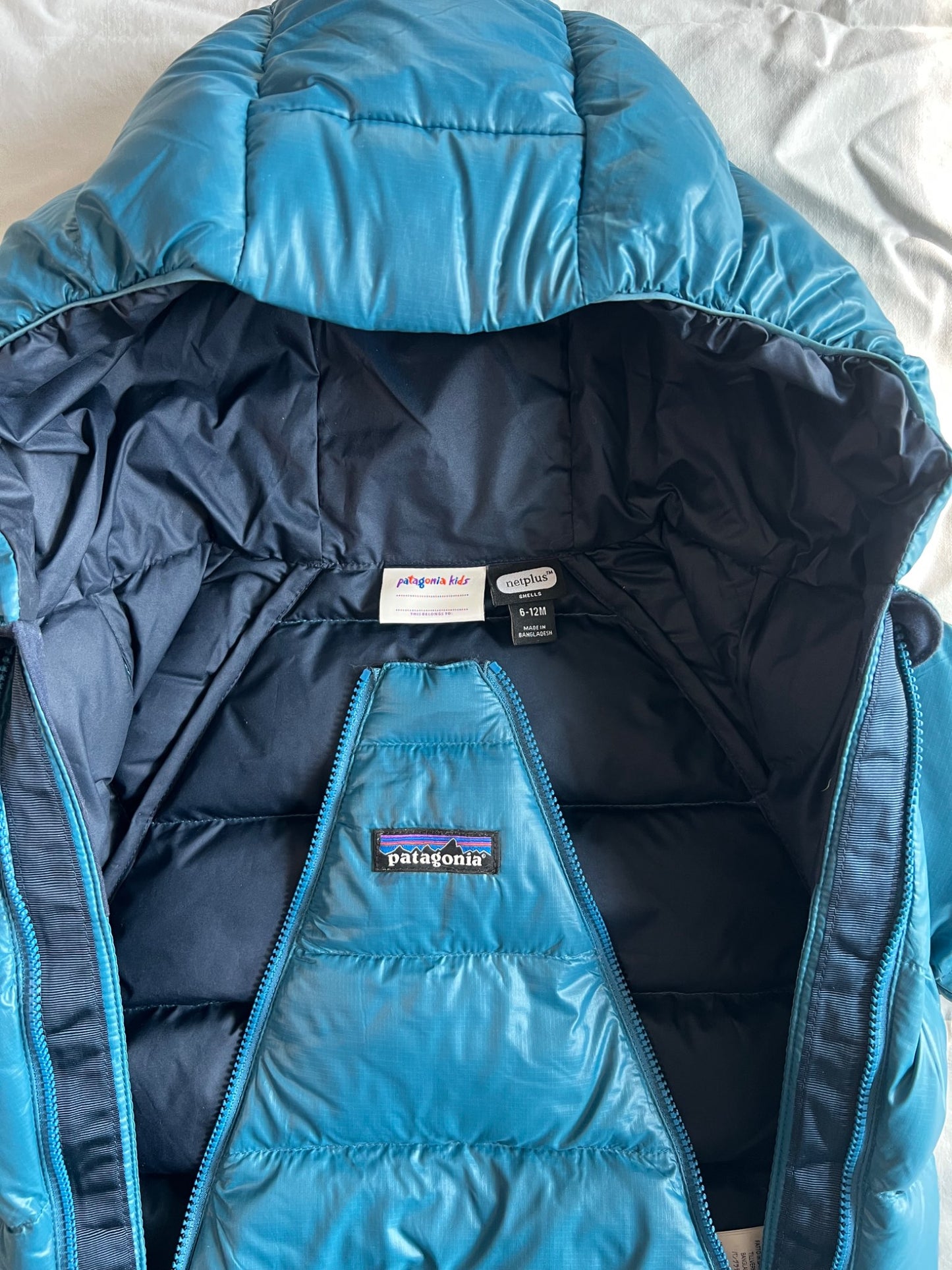 Patagonia Infant Hi-Loft Down Sweater Bunting Like New - Retail $209, Kids 12 Month (9-12M)