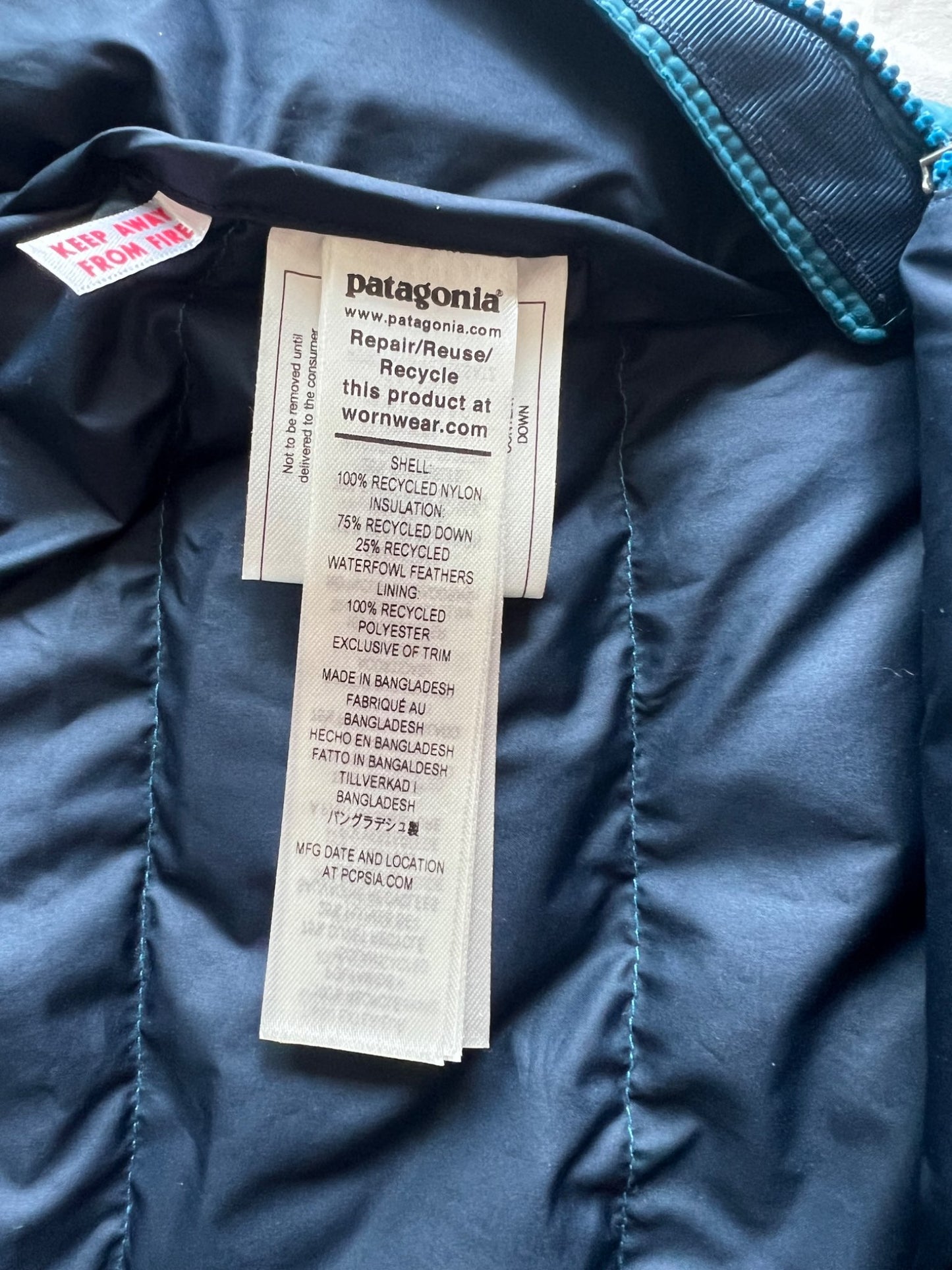 Patagonia Infant Hi-Loft Down Sweater Bunting Like New - Retail $209, Kids 12 Month (9-12M)