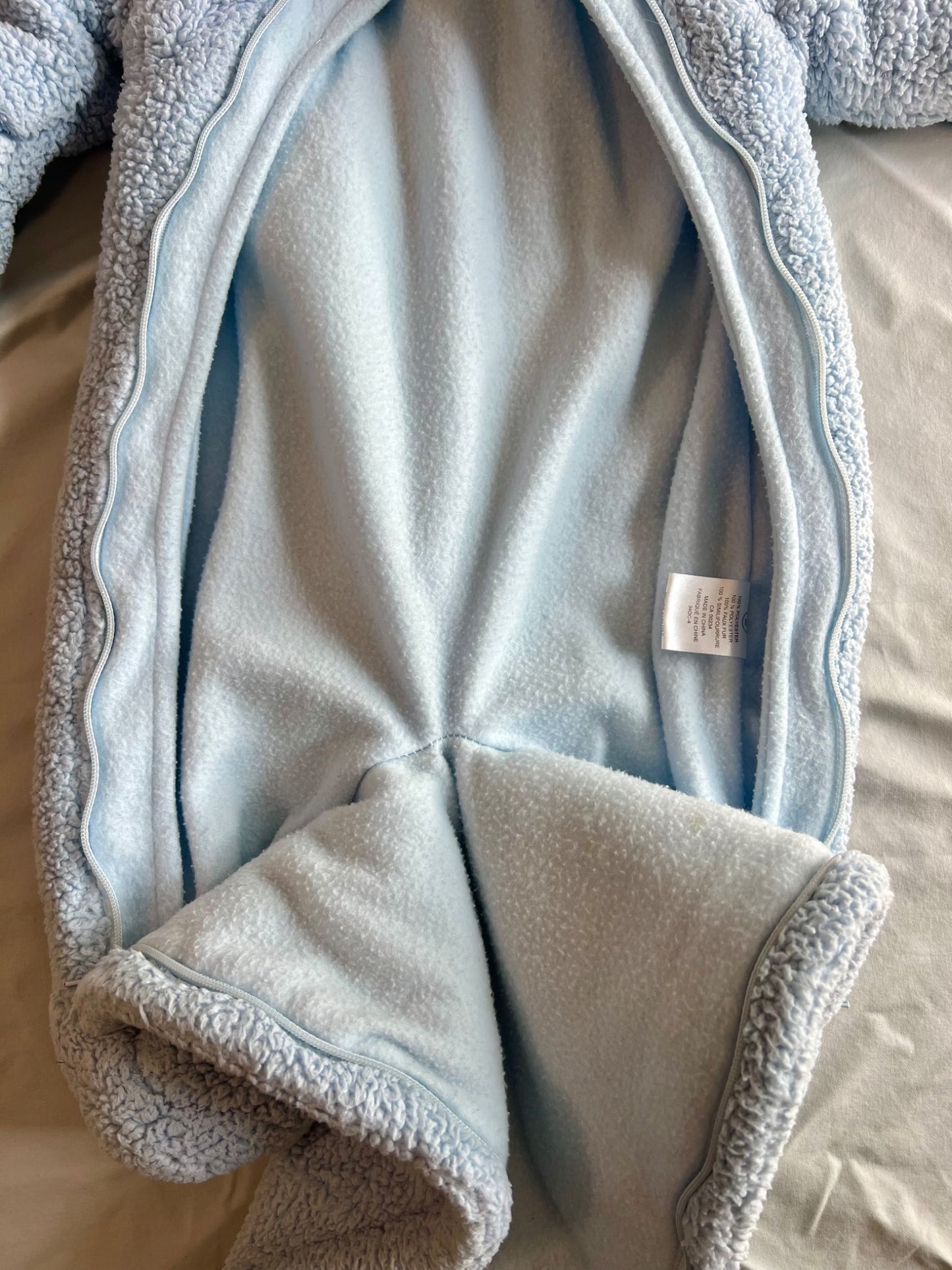 Bébé D’Amour puppy dog fleece bunting, Kids 3 Month (0-3M)