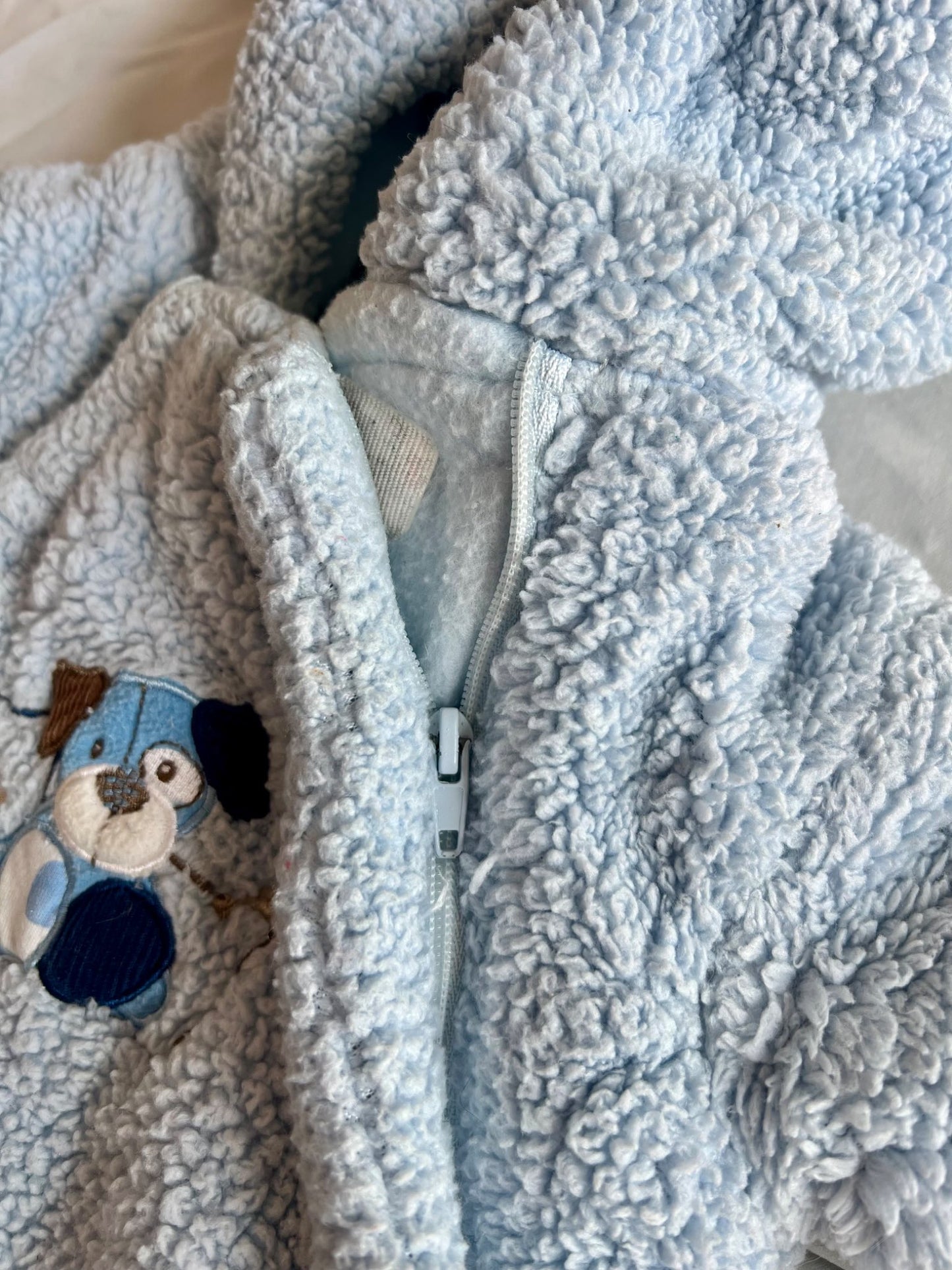 Bébé D’Amour puppy dog fleece bunting, Kids 3 Month (0-3M)