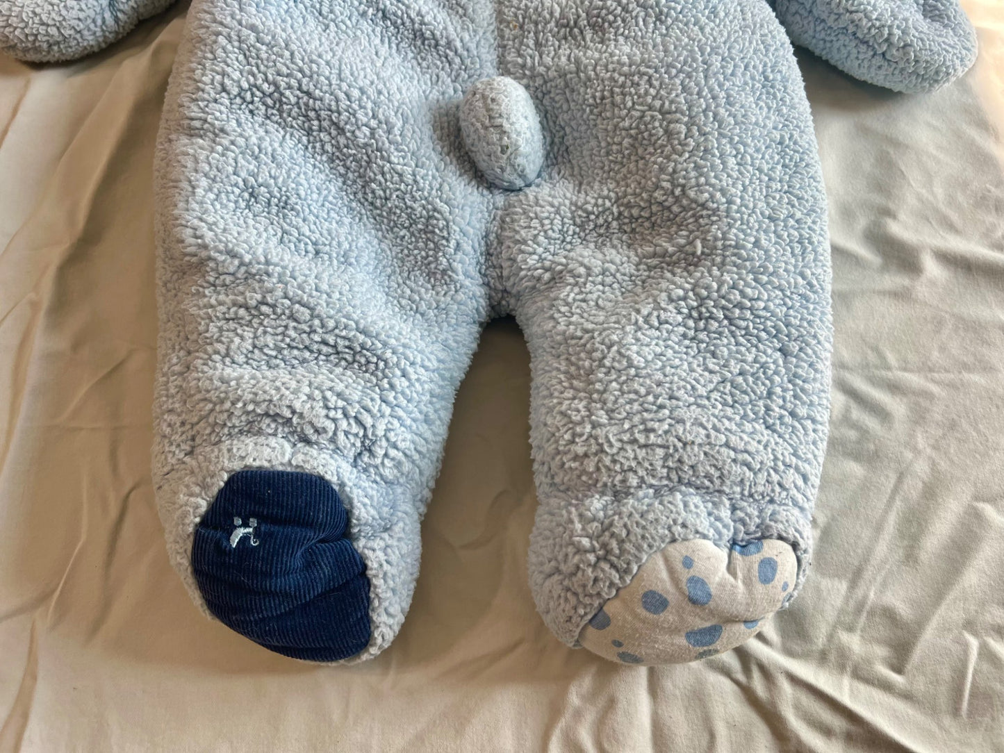 Bébé D’Amour puppy dog fleece bunting, Kids 3 Month (0-3M)
