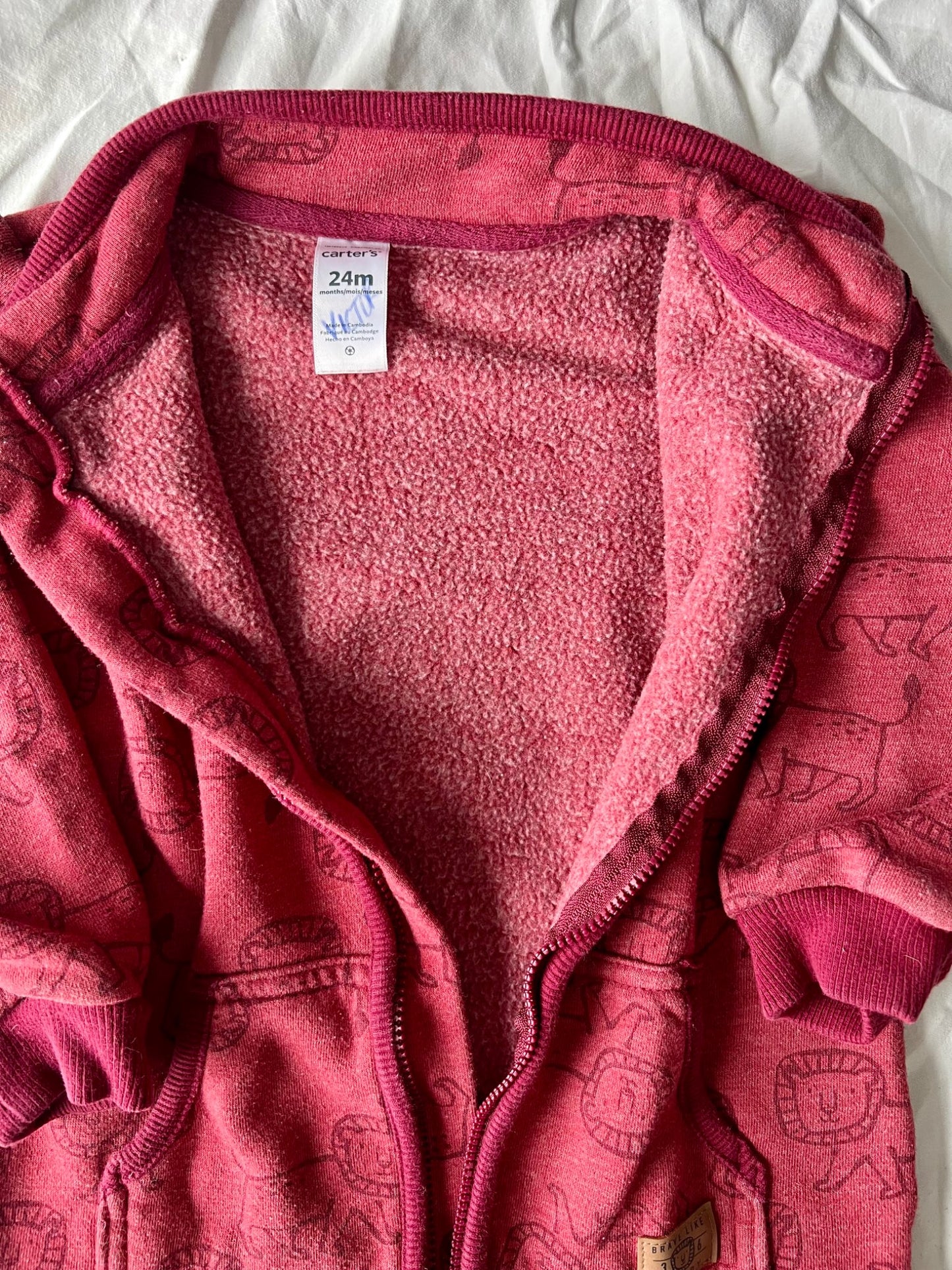 Carters fleece romper 24m, Kids 24 Month (18-24M)