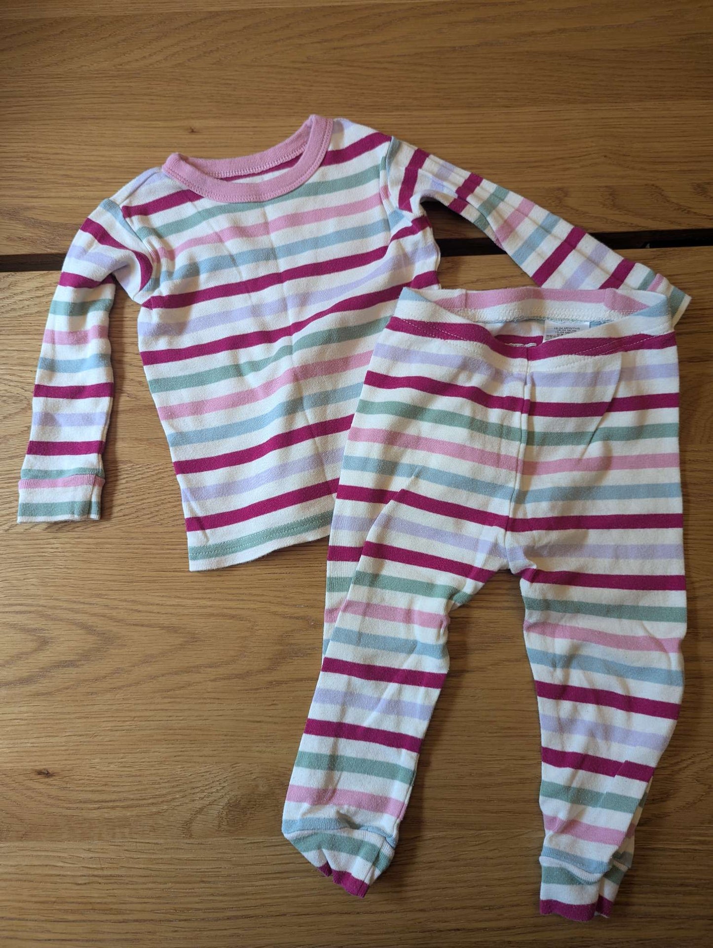 Gap Stripe Pajamas Duo, Kids 24 Month (18-24M)