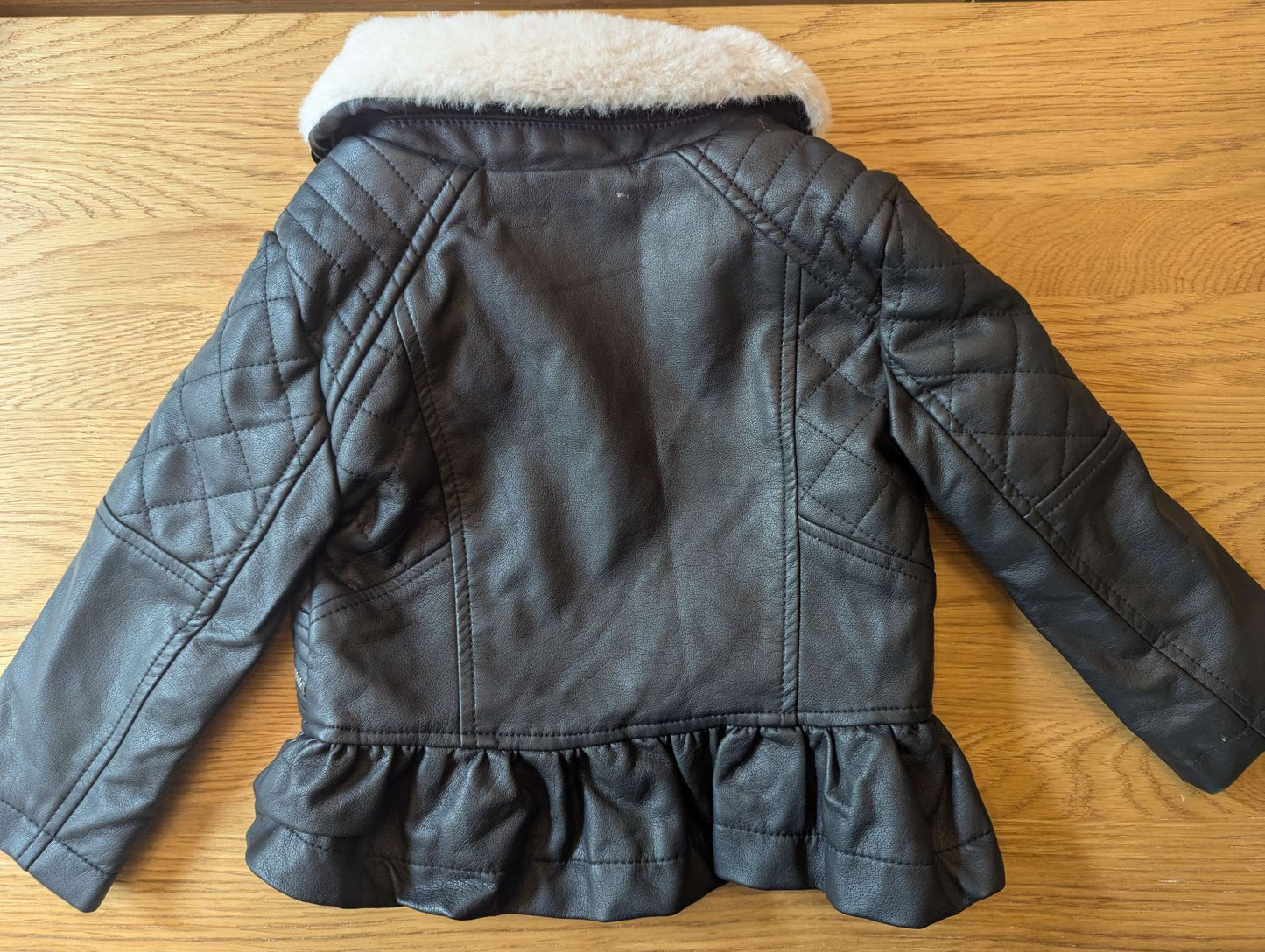 Faux Leather Jacket, Kids 2T