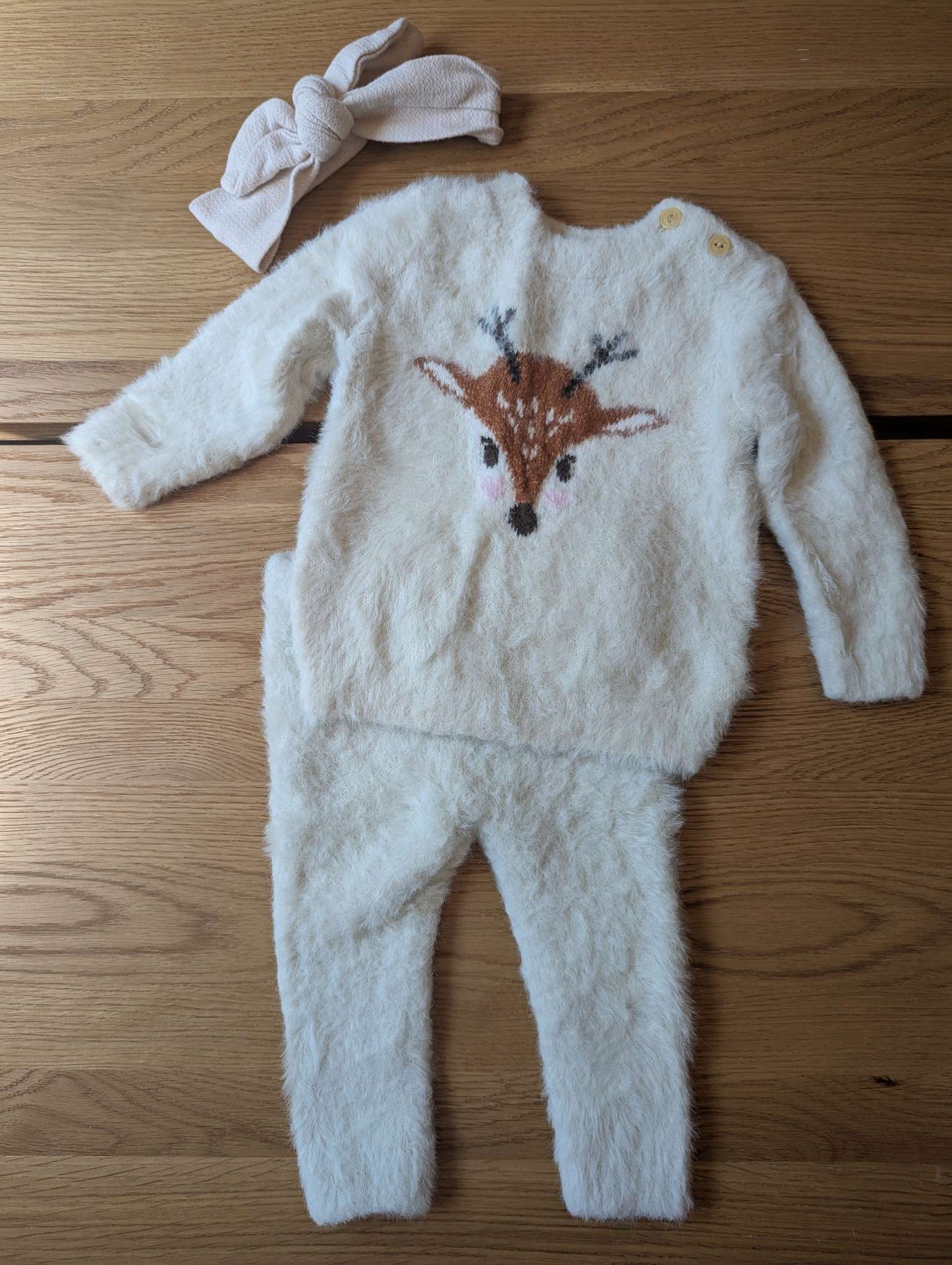 Reindeer sweater set, Kids 12 Month (9-12M)
