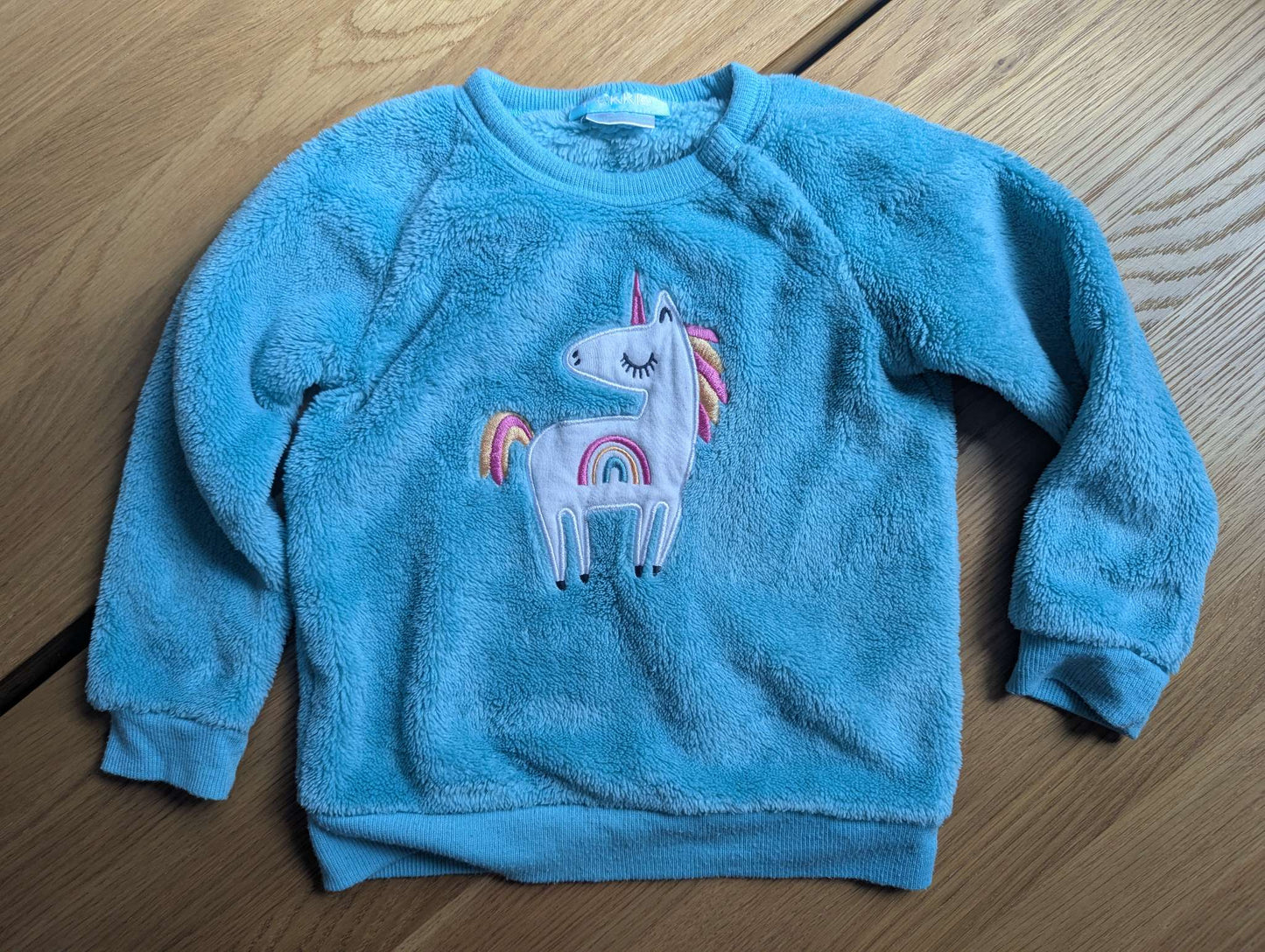 Fuzzy Unicorn Sweater, Kids 24 Month (18-24M)