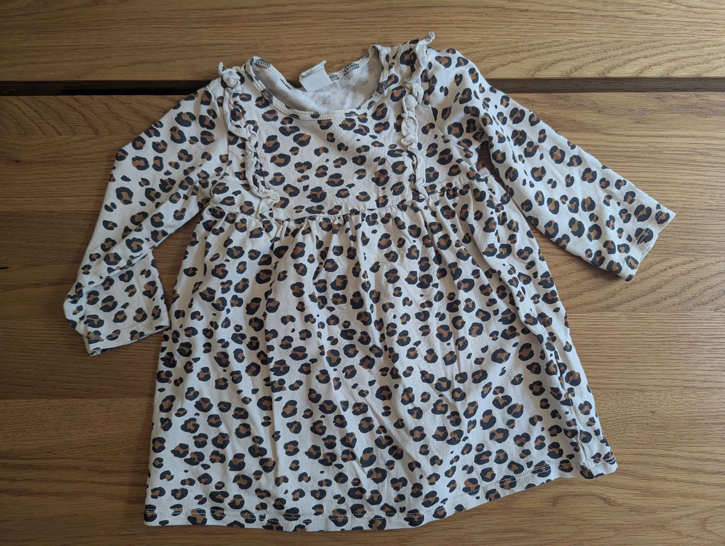 Leopard Cotton Dress, Kids 12 Month (9-12M)