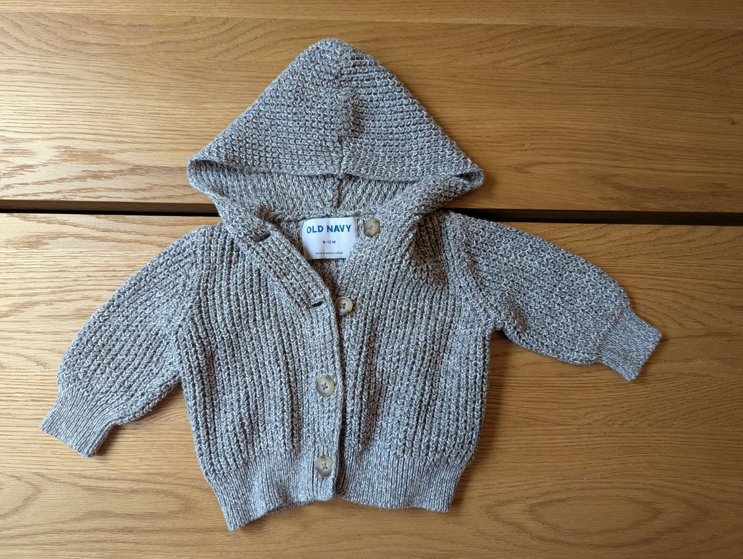 Button Up Sweater, Kids 12 Month (9-12M)