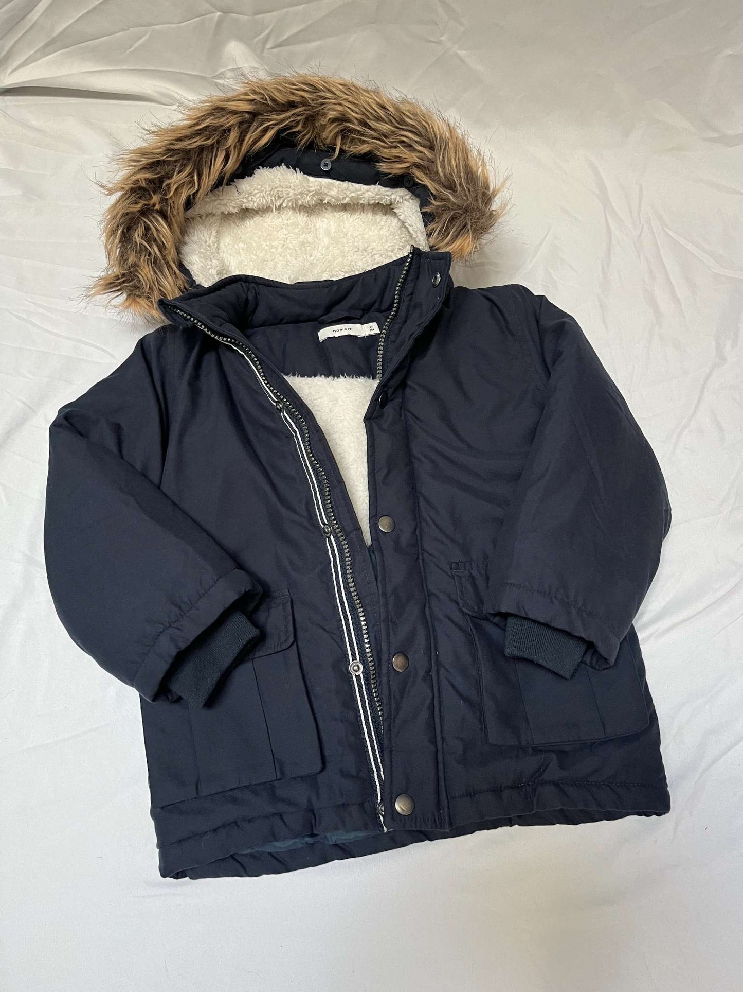 Name It Winter Jacket, Navy Blue, Size 4T, Retails $120, EUC, Kids 4/4T