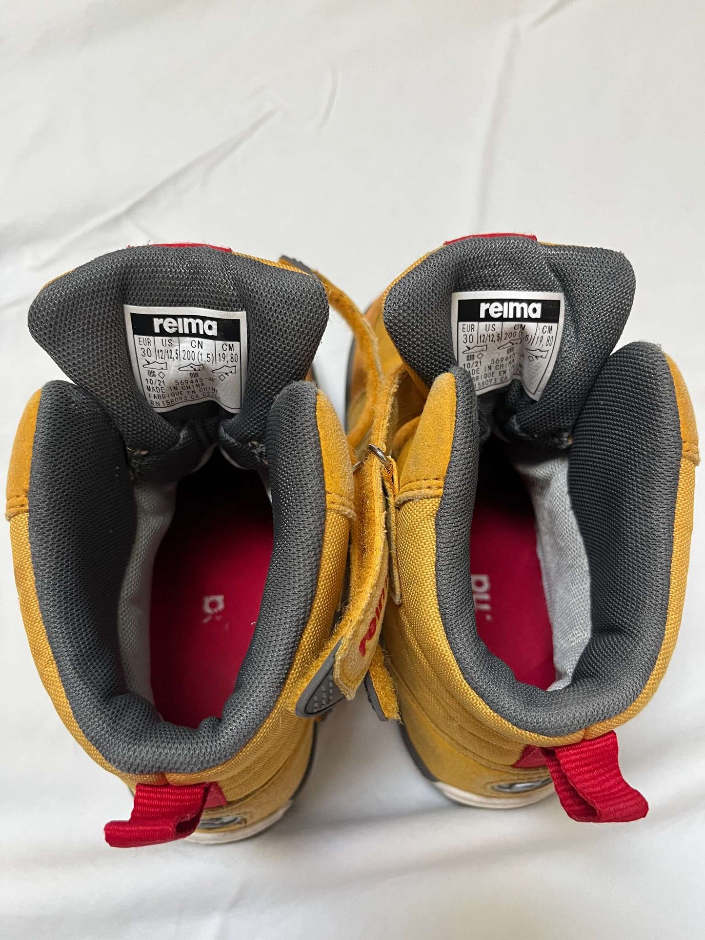 Reima TEC Yellow Suede/Mesh High-Top Boots – Size 12T, VGUC - Retail $130, Shoes 12 (Toddler:2-4yr)